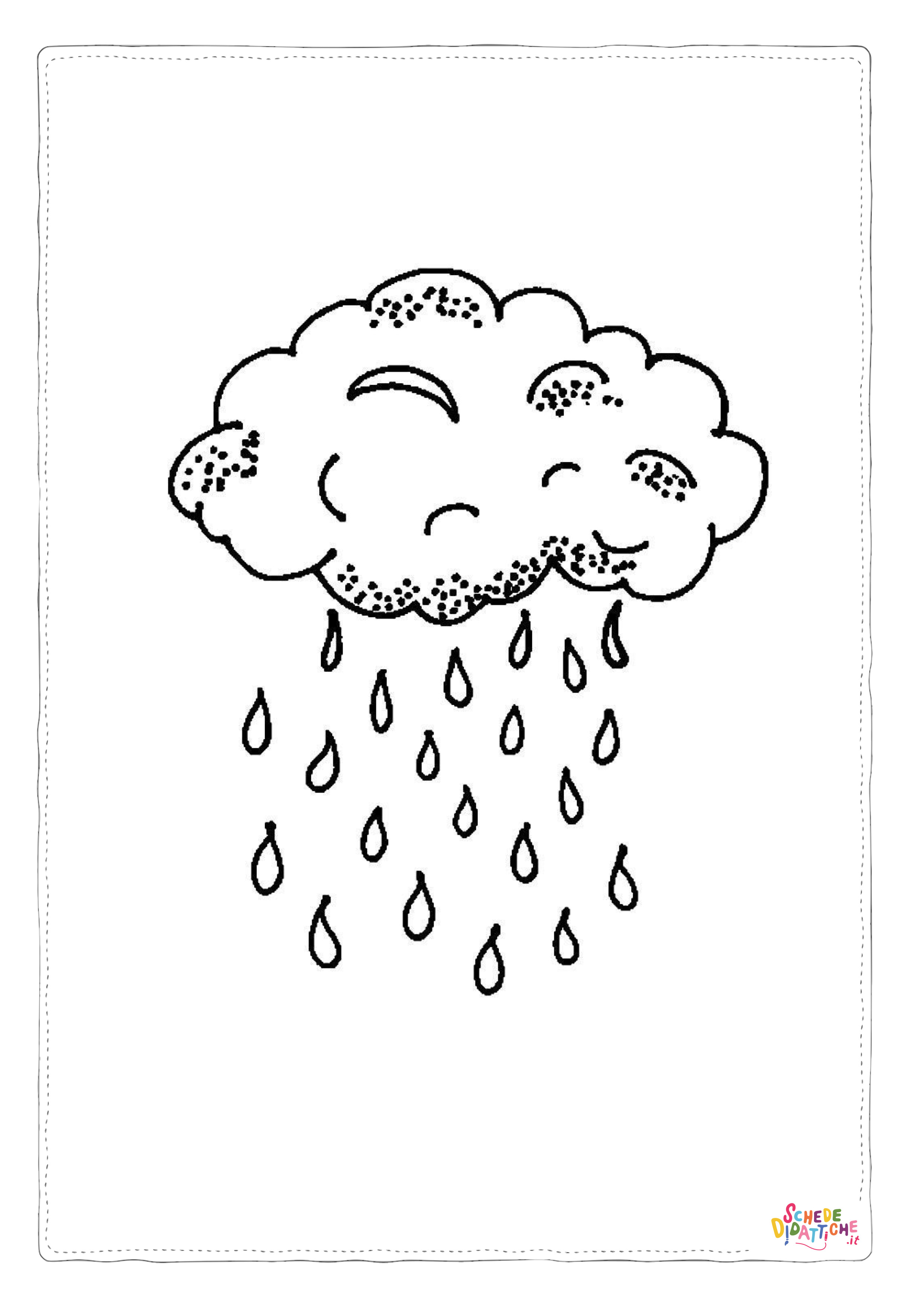 Disegno "Disegno di pioggia da stampare e colorare 15" Disegno di pioggia da stampare e colorare 15