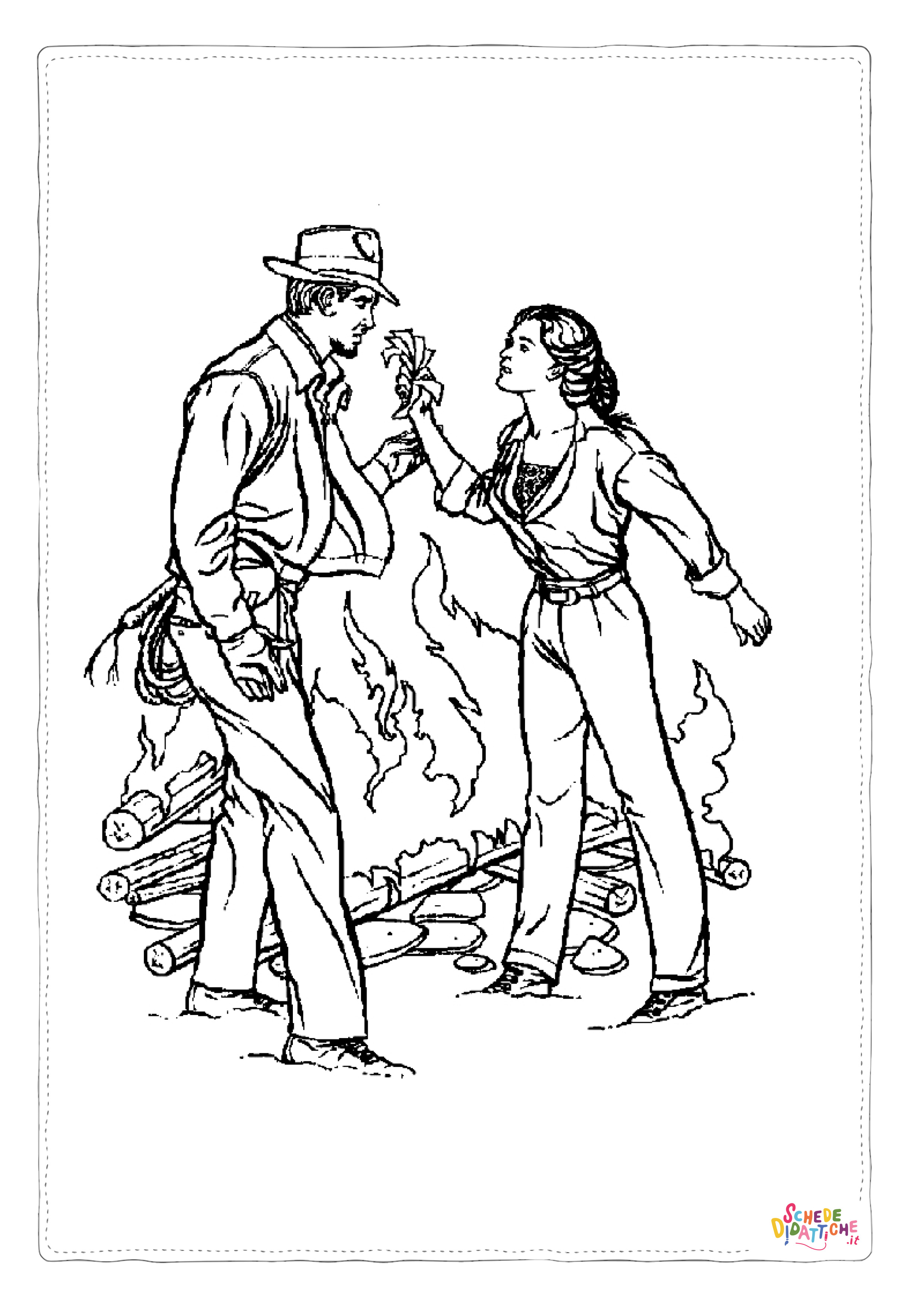 Disegno "Disegno di il selvaggio west da stampare e colorare 12" Disegno di il selvaggio west da stampare e colorare 12