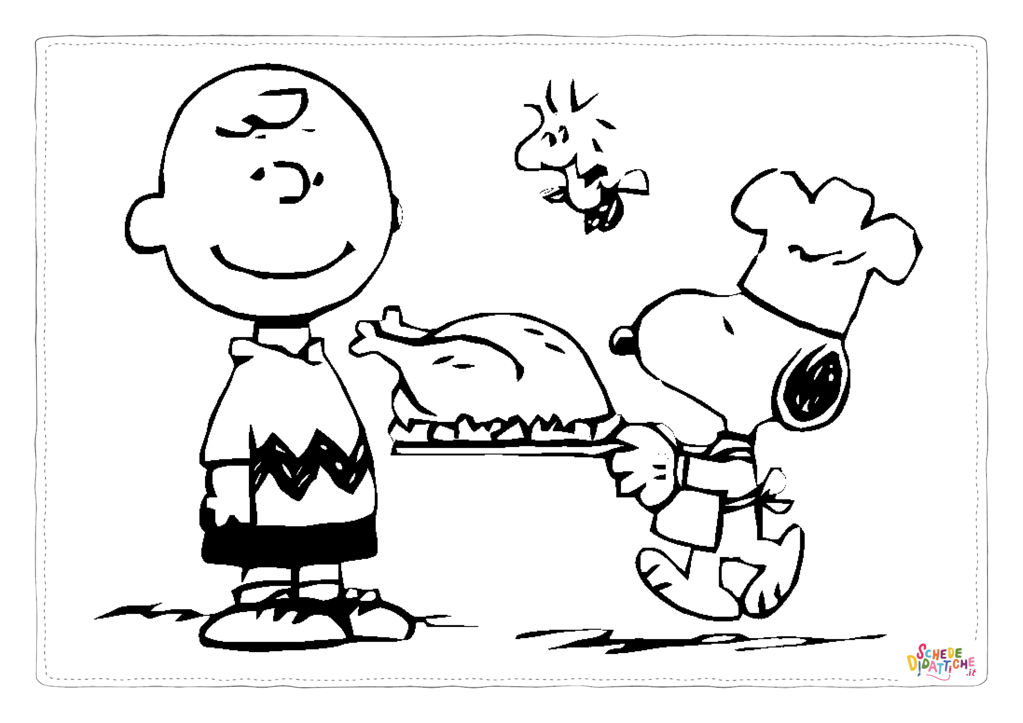 Disegno "Disegno di Snoopy da stampare e colorare 35" Disegno di Snoopy da stampare e colorare 35