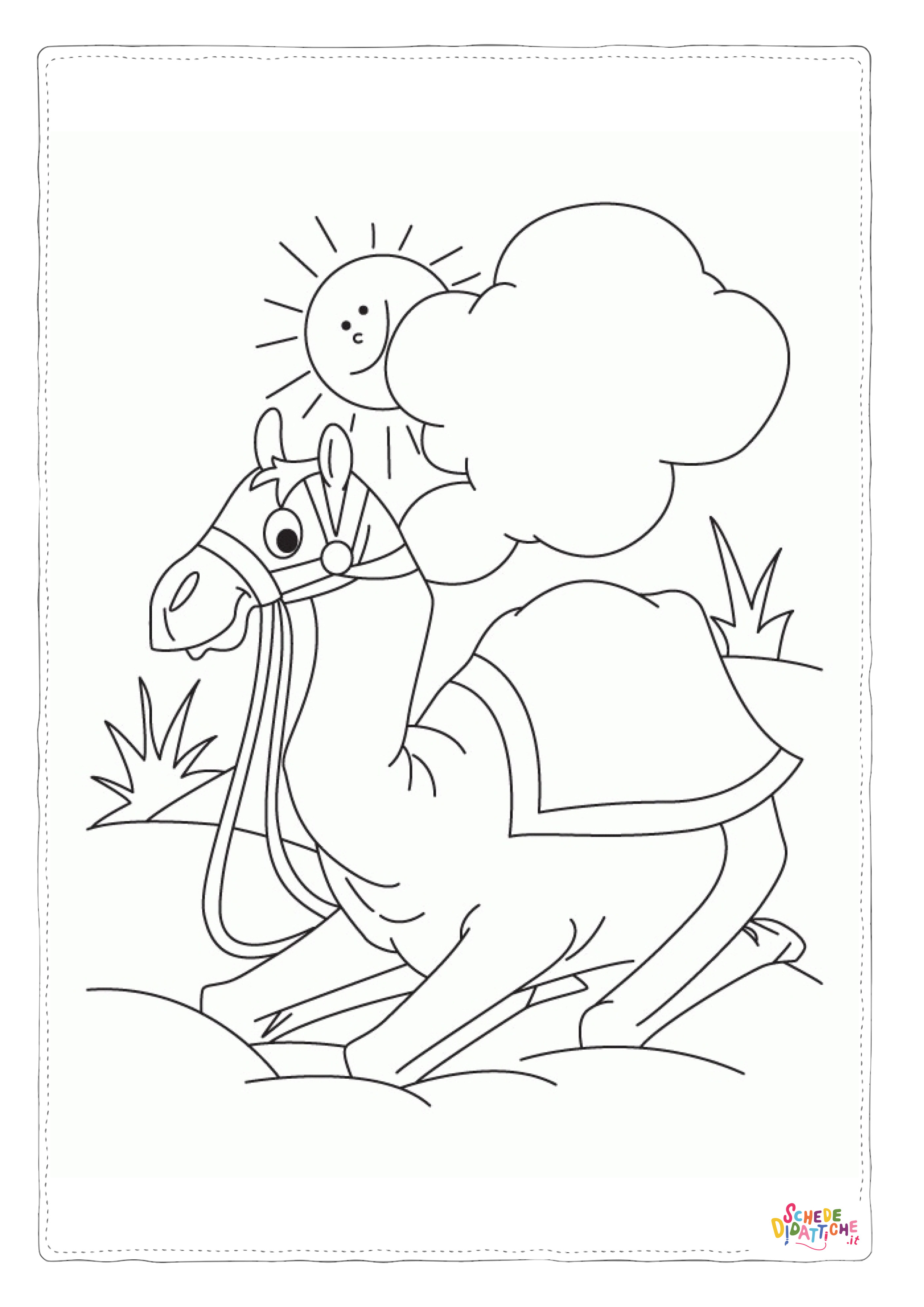 Disegno "Disegno di dromedario da stampare e colorare 31" Disegno di dromedario da stampare e colorare 31