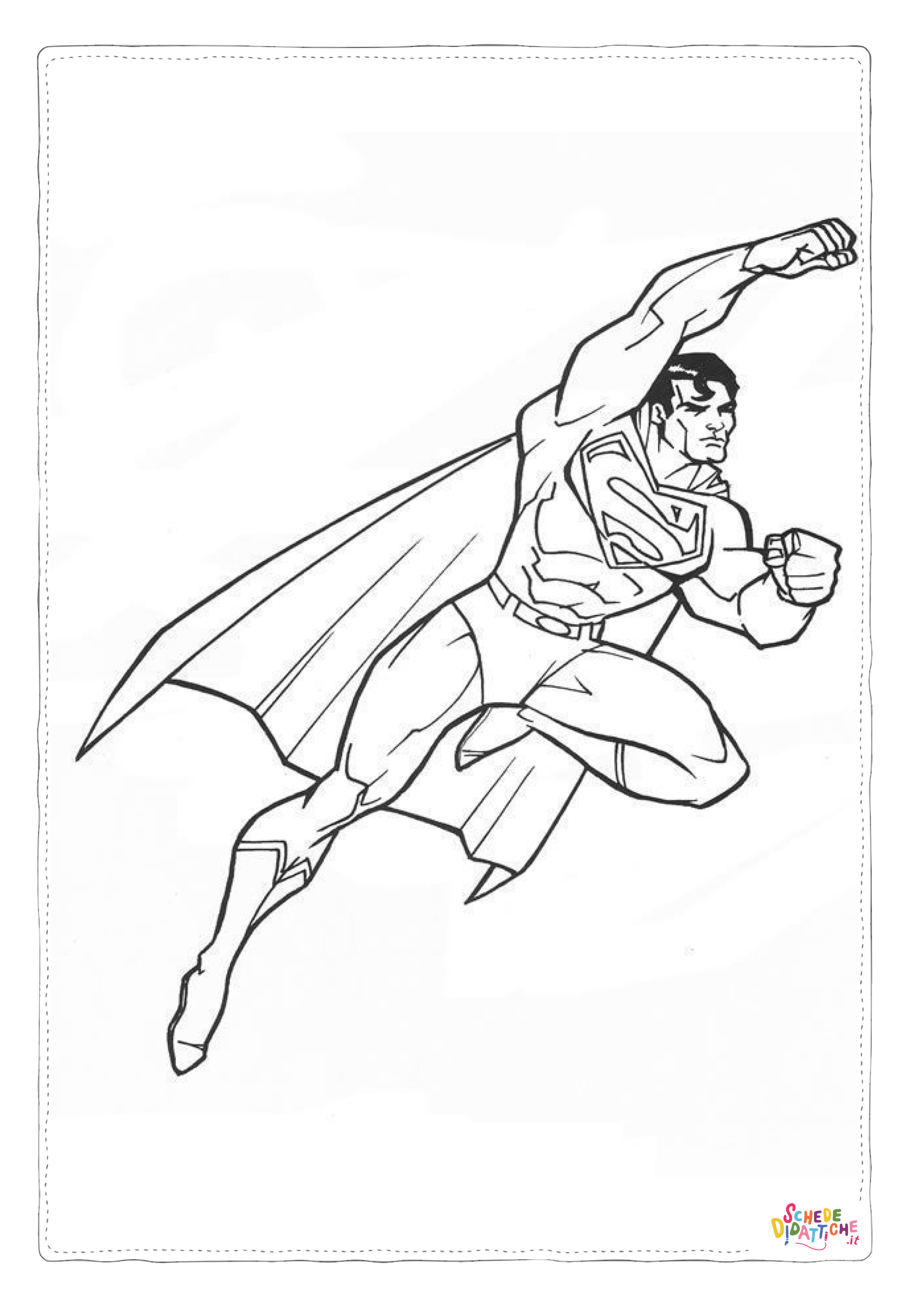 Disegno di Superman da stampare e colorare 59