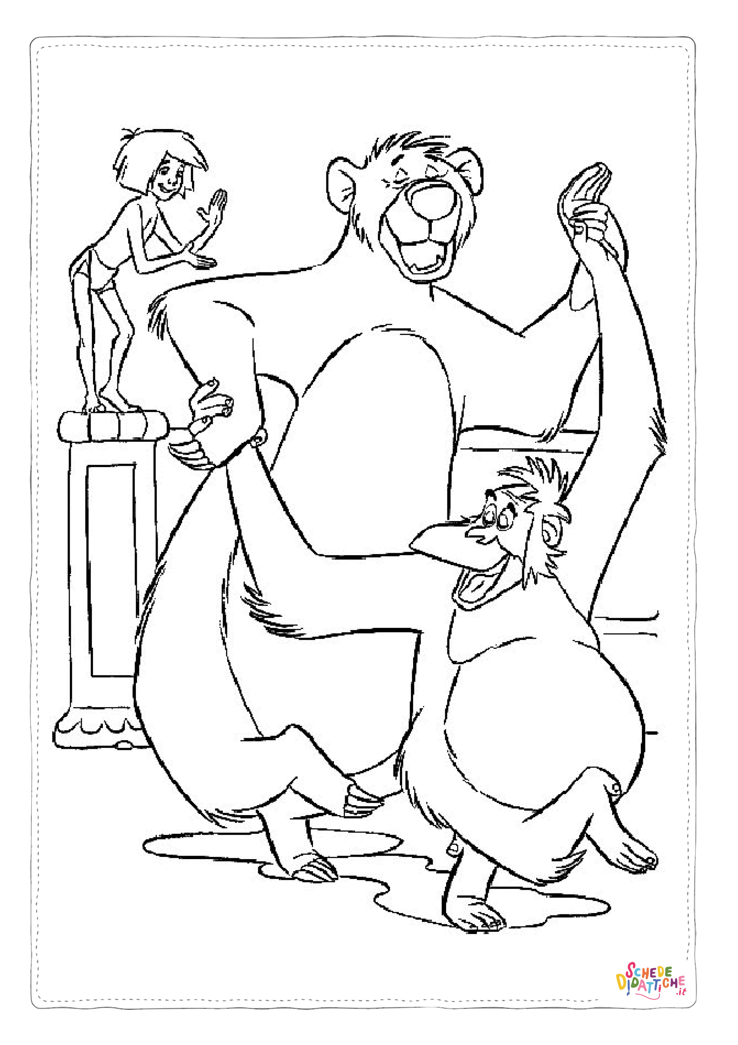 Disegno "Disegno di Il libro della giungla da stampare e colorare 7" Disegno di Il libro della giungla da stampare e colorare 7