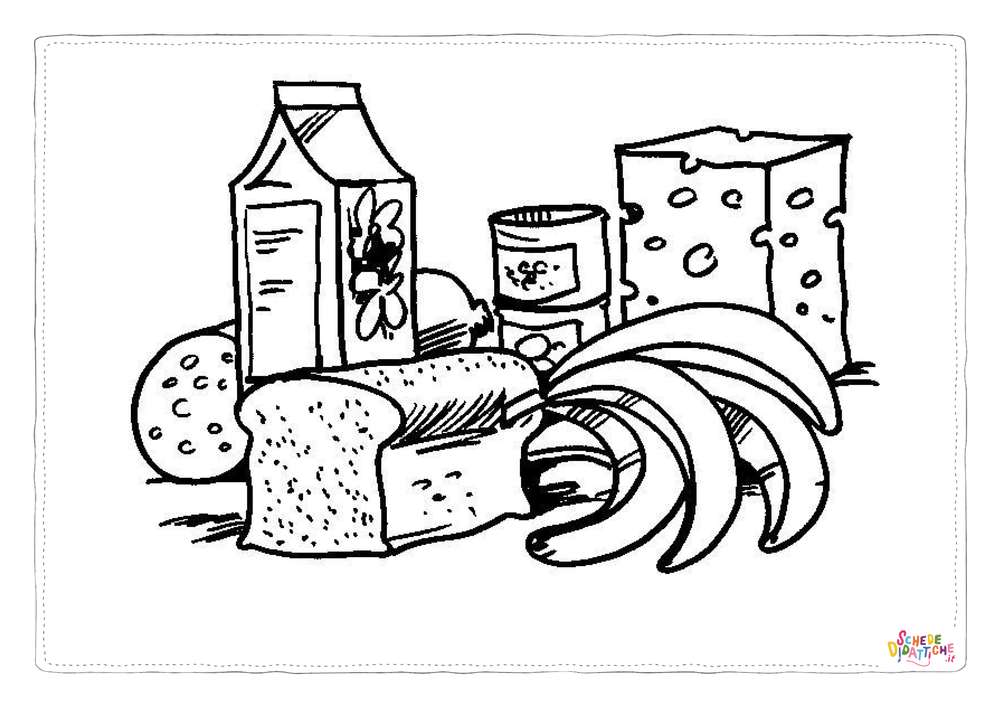 Disegno "Disegno di colazione da stampare e colorare 38" Disegno di colazione da stampare e colorare 38