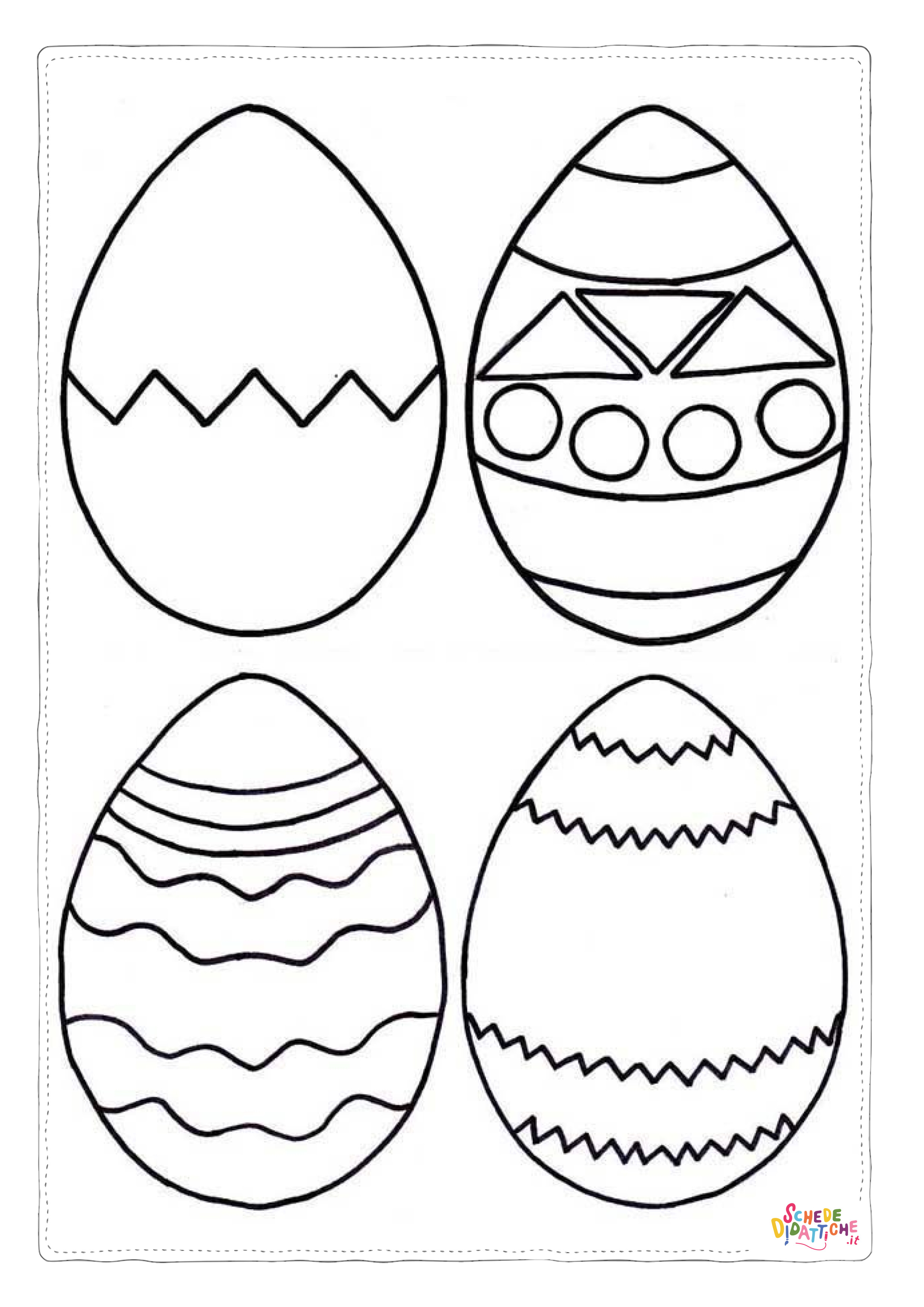 Disegno "Disegno di uovo di Pasqua da stampare e colorare 221" Disegno di uovo di Pasqua da stampare e colorare 221