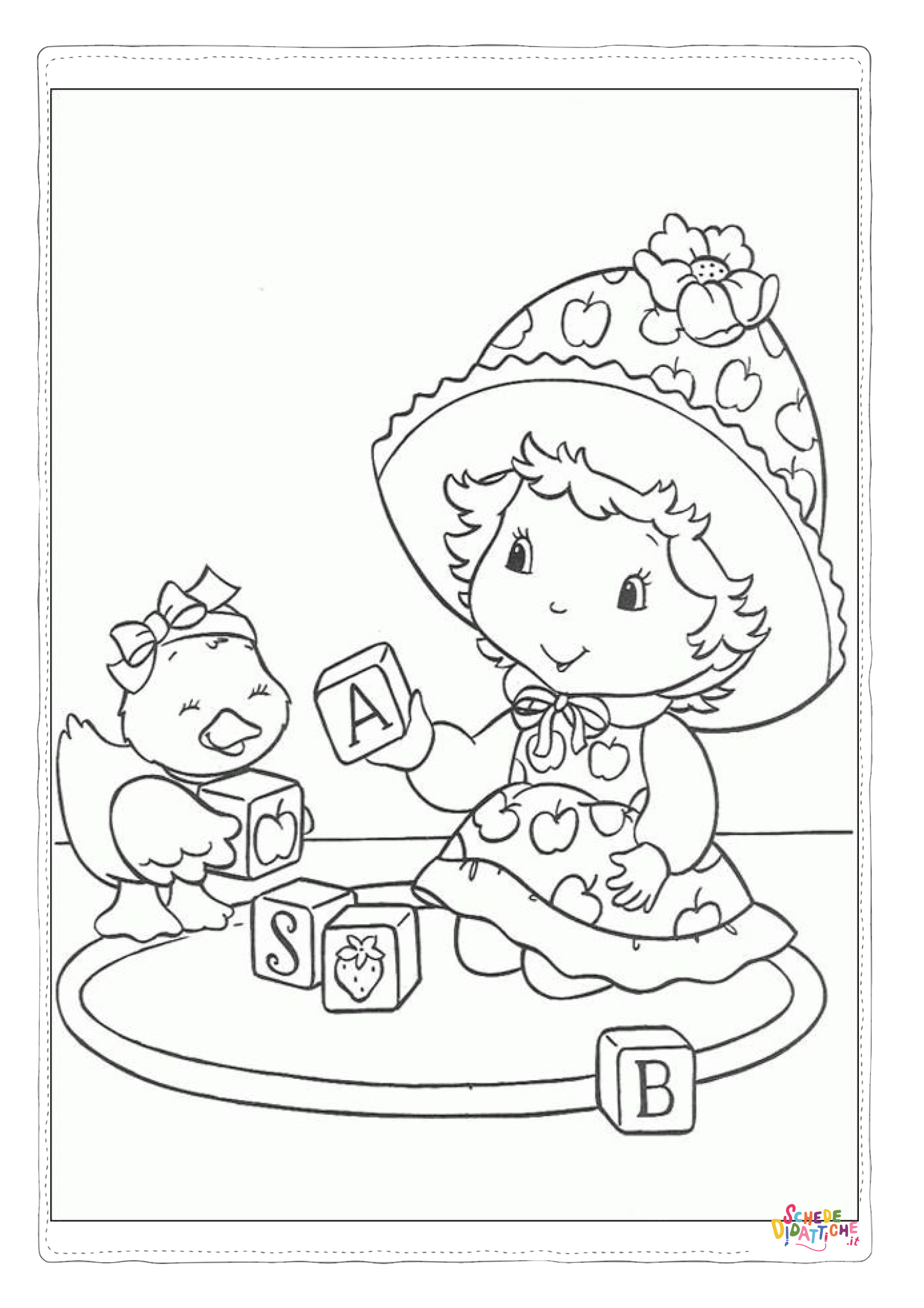 Disegno "Disegno di bambino da stampare e colorare 45" Disegno di bambino da stampare e colorare 45