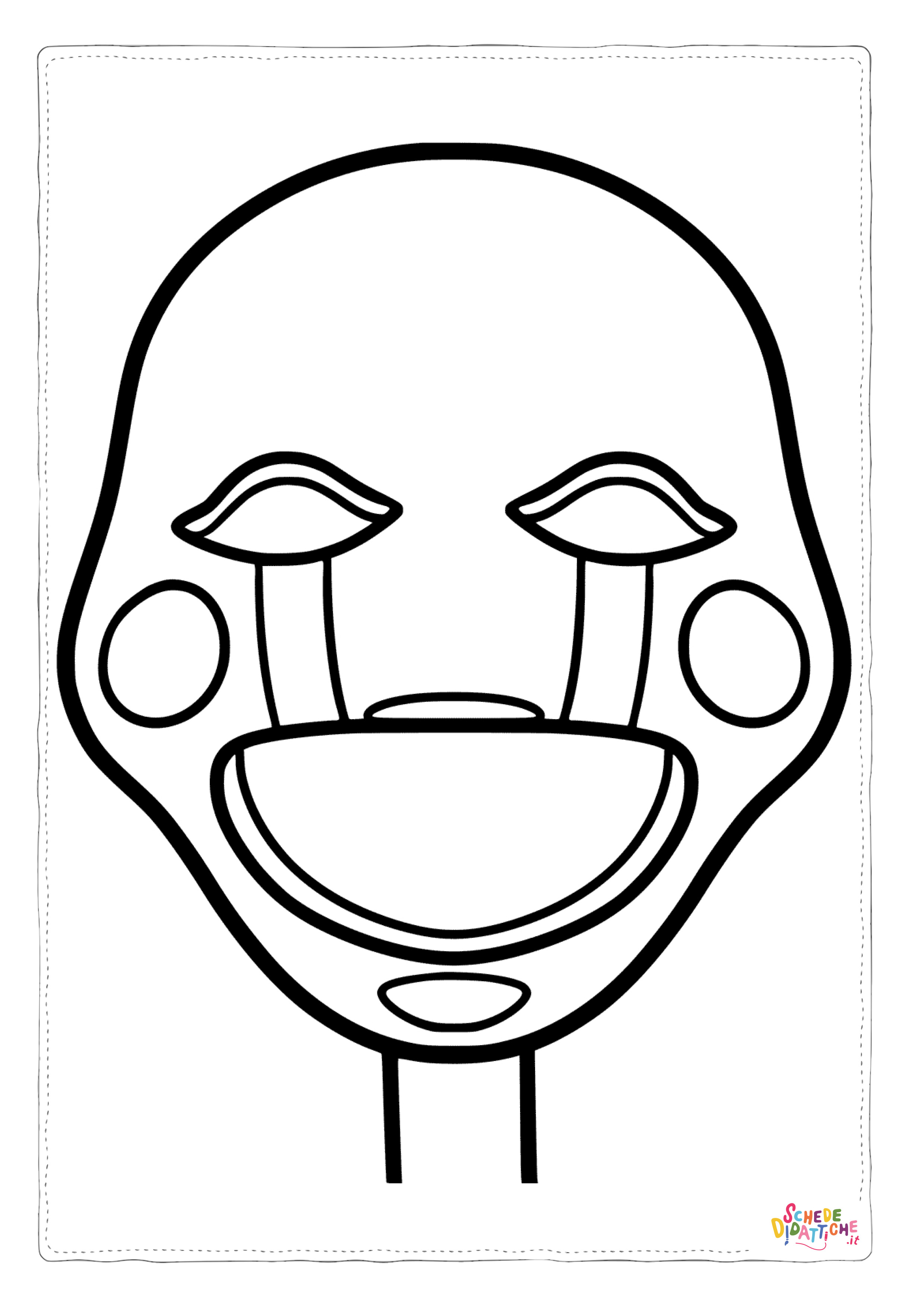 Disegno di maschera da stampare e colorare 88