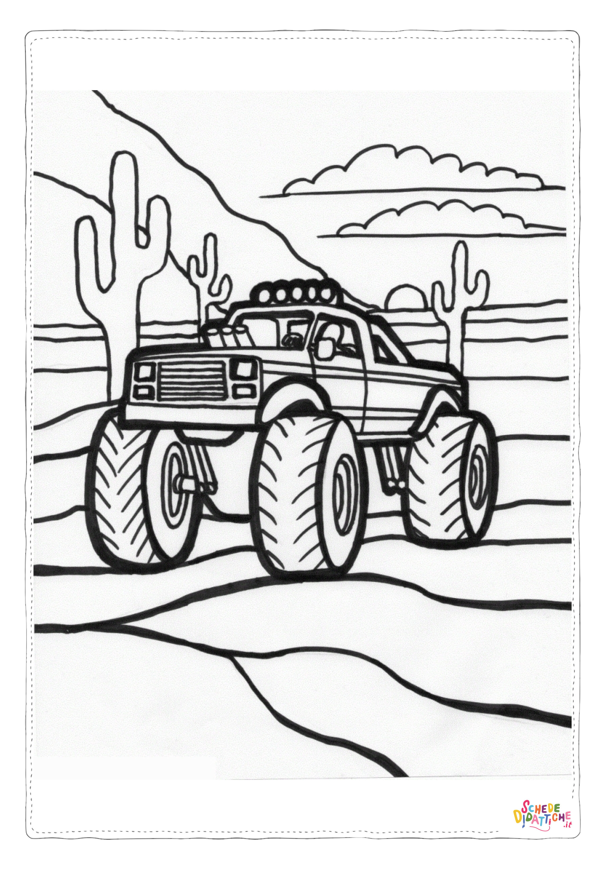 Disegno "Disegno di monstertruck da stampare e colorare 37" Disegno di monstertruck da stampare e colorare 37