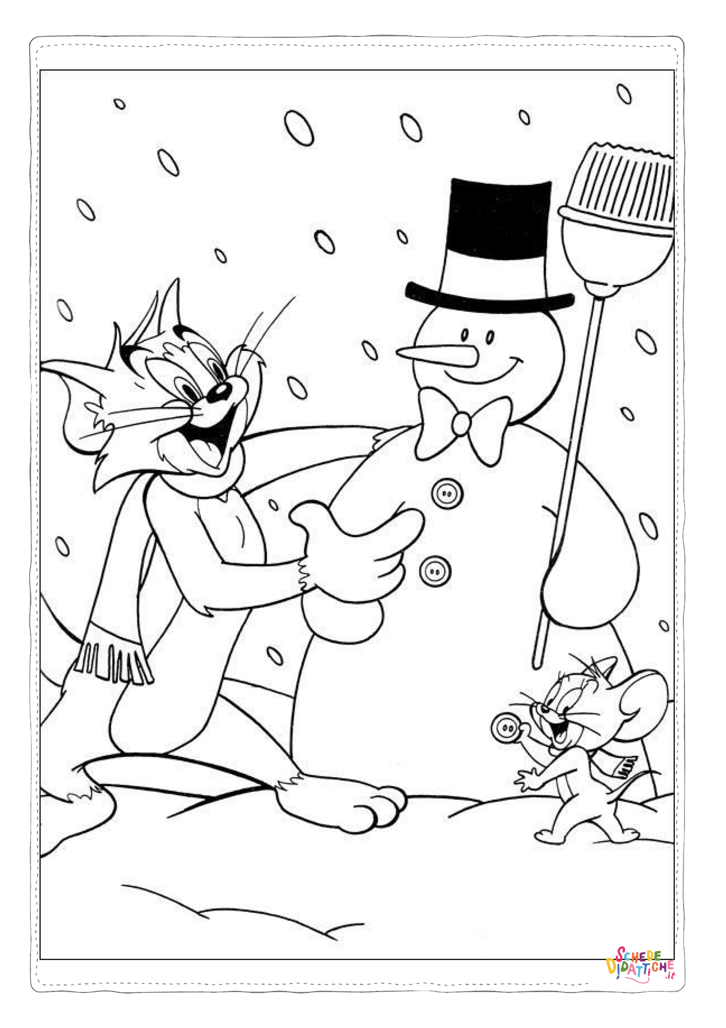 Disegno "Disegno di Tom e Jerry da stampare e colorare 75" Disegno di Tom e Jerry da stampare e colorare 75
