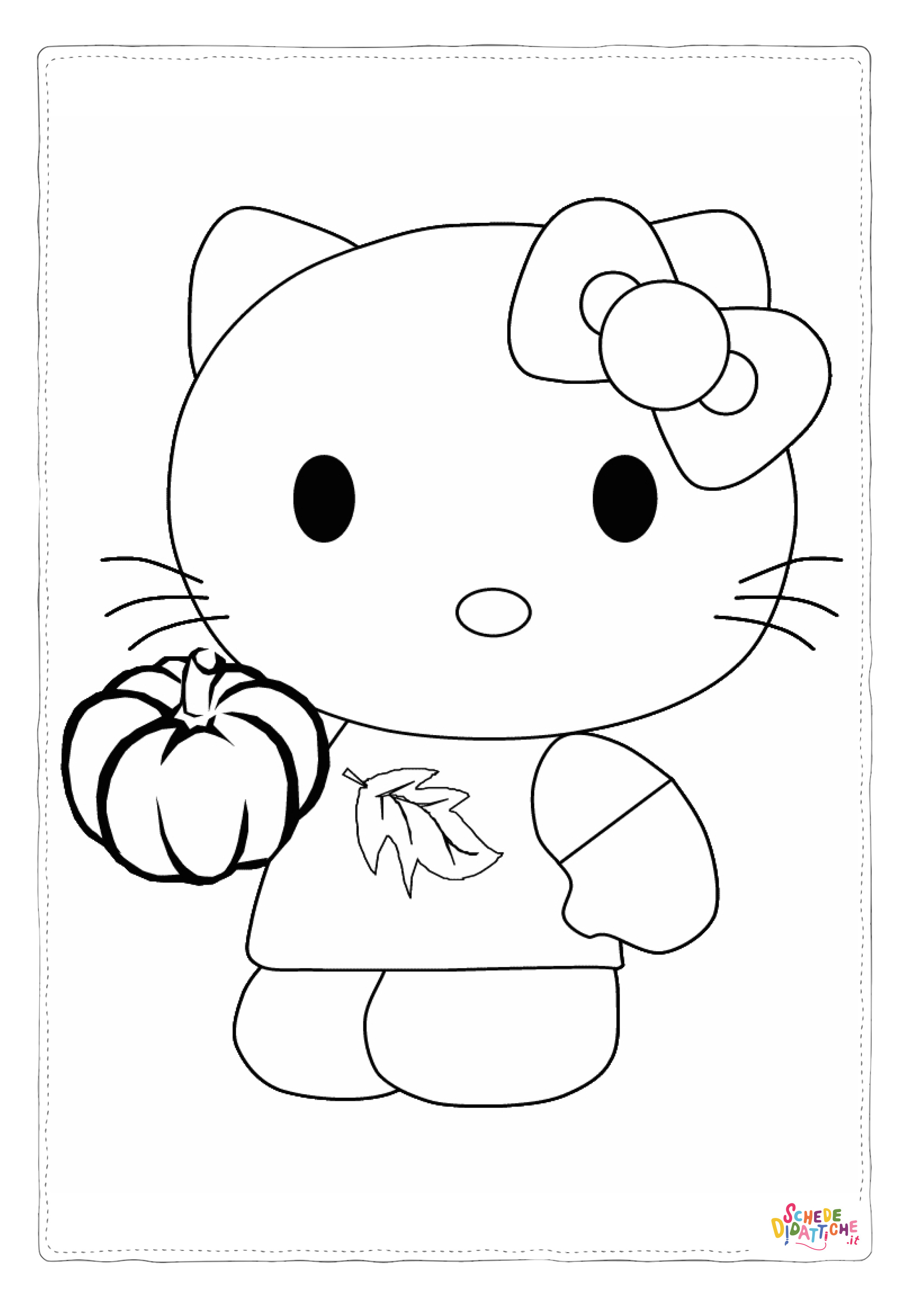 Disegno "Disegno di Hello Kitty da stampare e colorare 142" Disegno di Hello Kitty da stampare e colorare 142