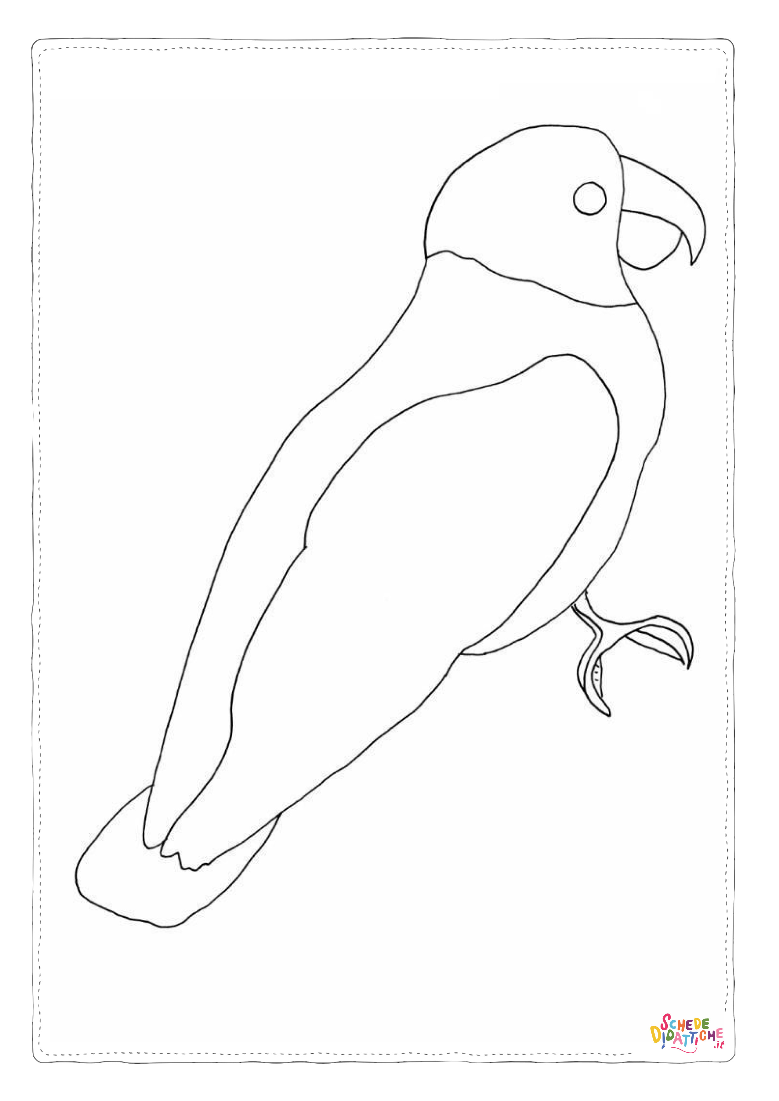 Disegno di uccello da stampare e colorare 53