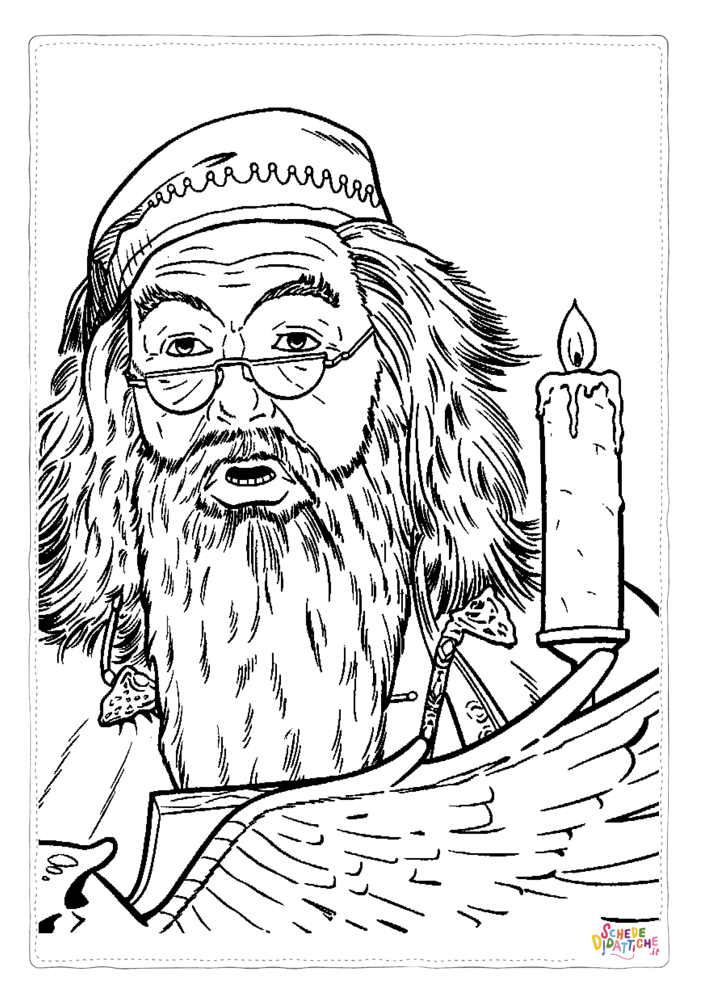 Disegno "Disegno di Harry Potter da stampare e colorare 107" Disegno di Harry Potter da stampare e colorare 107