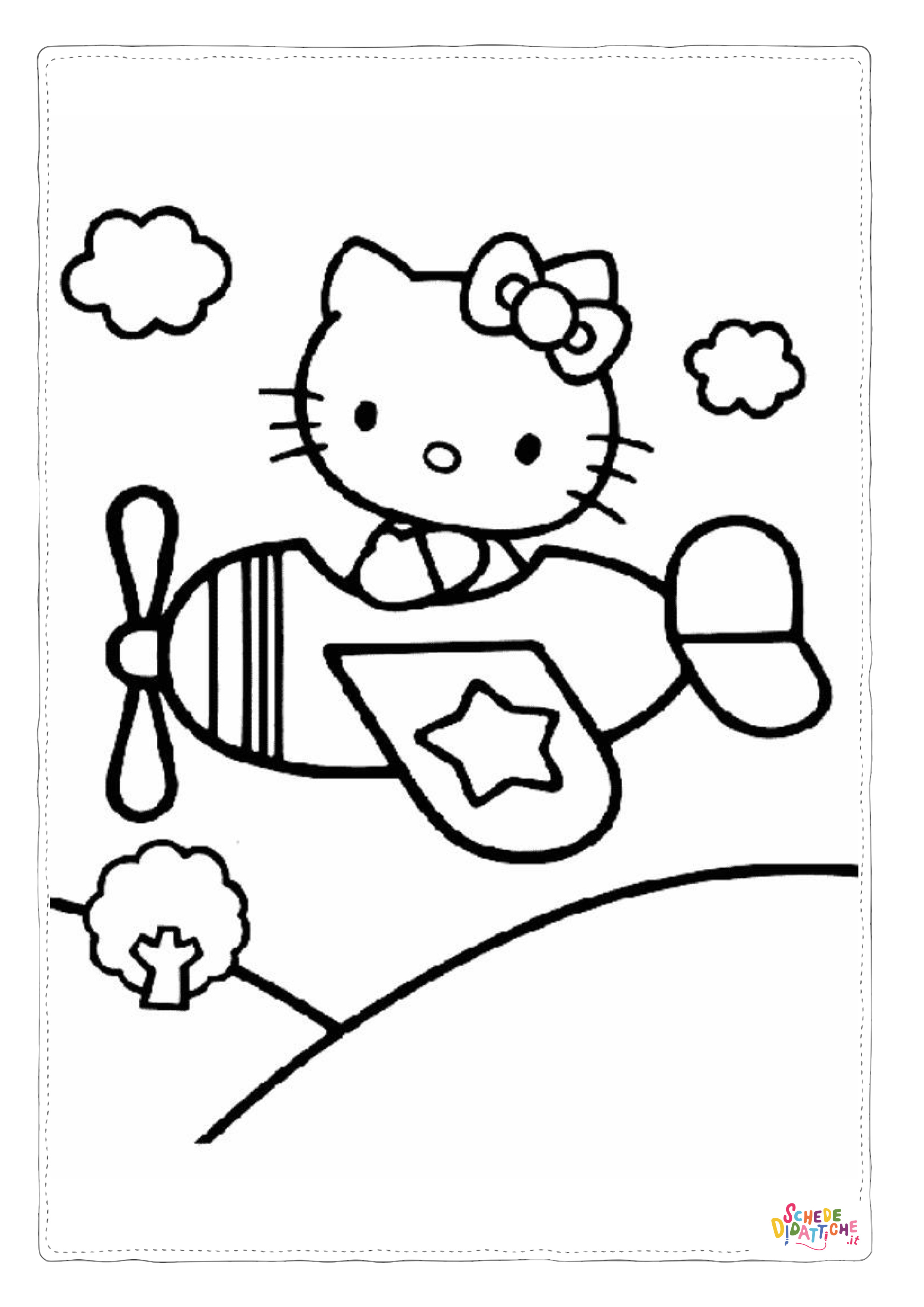Disegno di Hello Kitty da stampare e colorare 159
