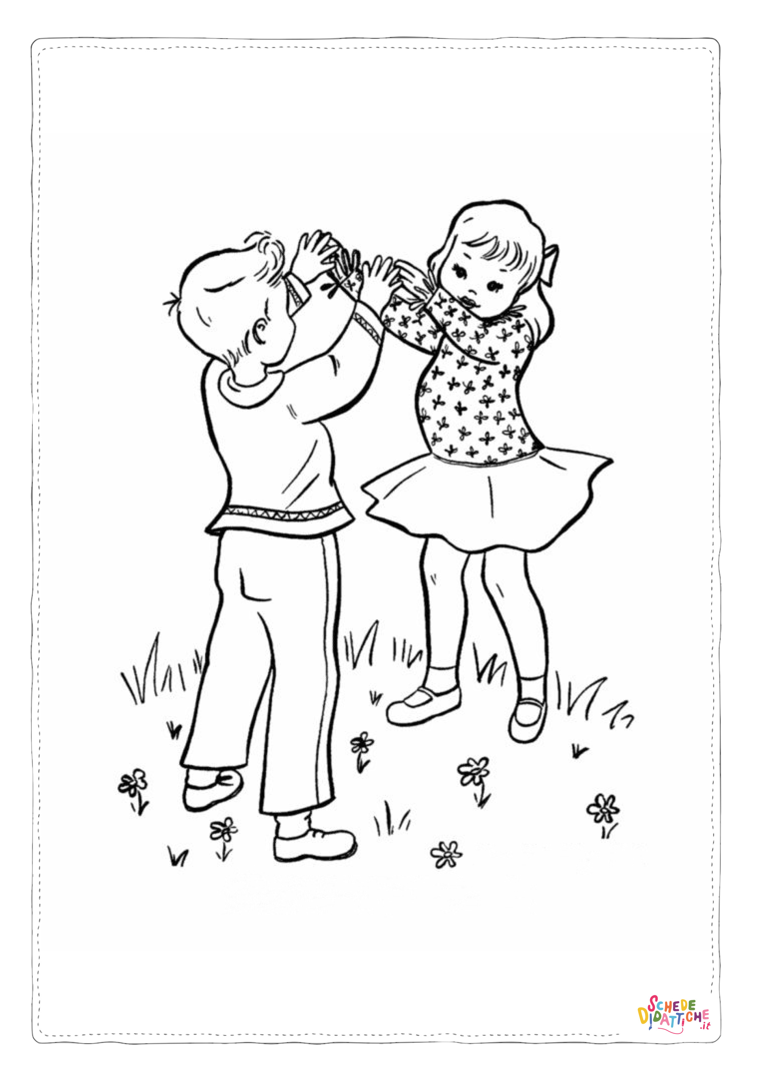 Disegno "Disegno di bambino da stampare e colorare 98" Disegno di bambino da stampare e colorare 98