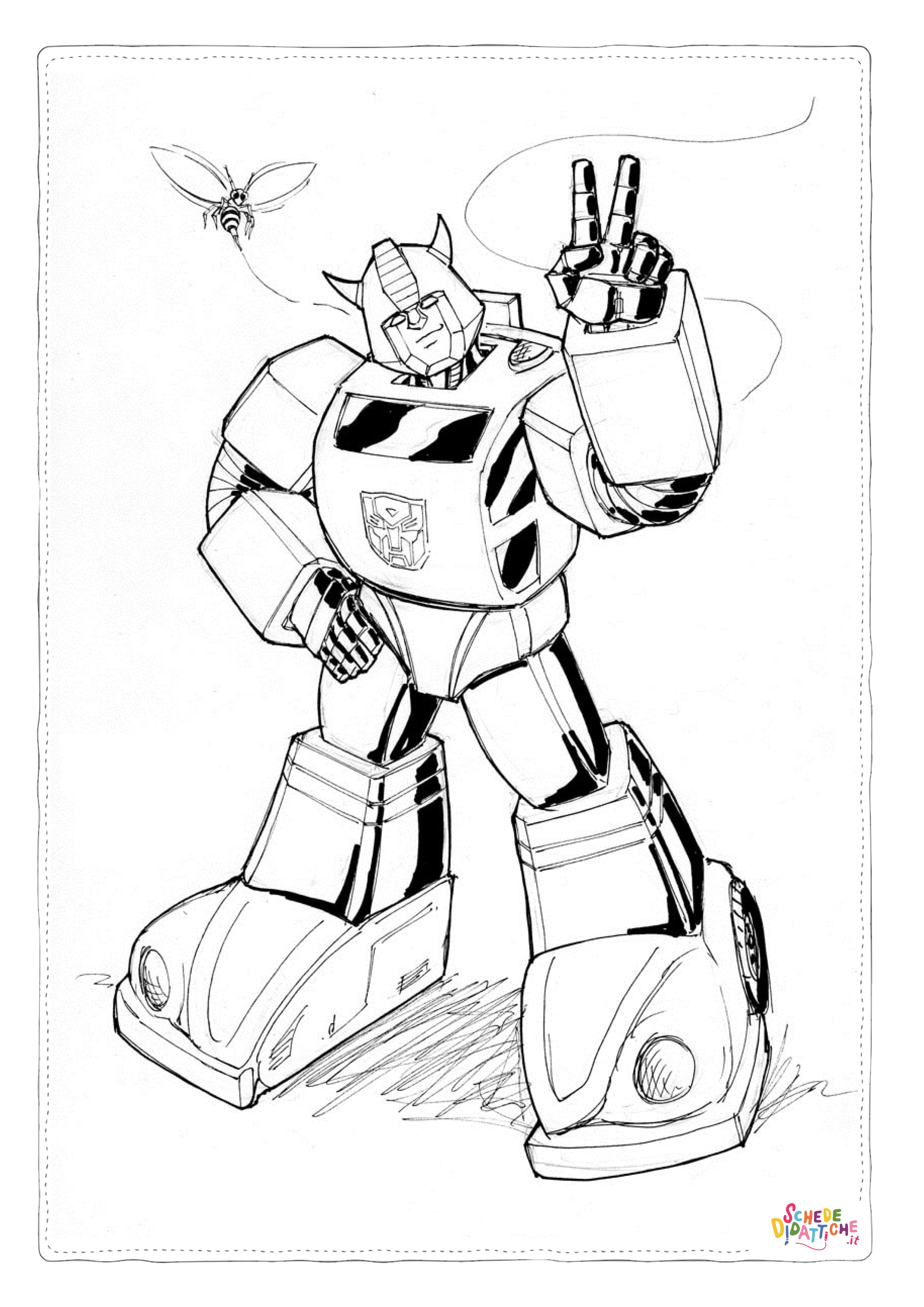 Disegno di Transformers da stampare e colorare 28