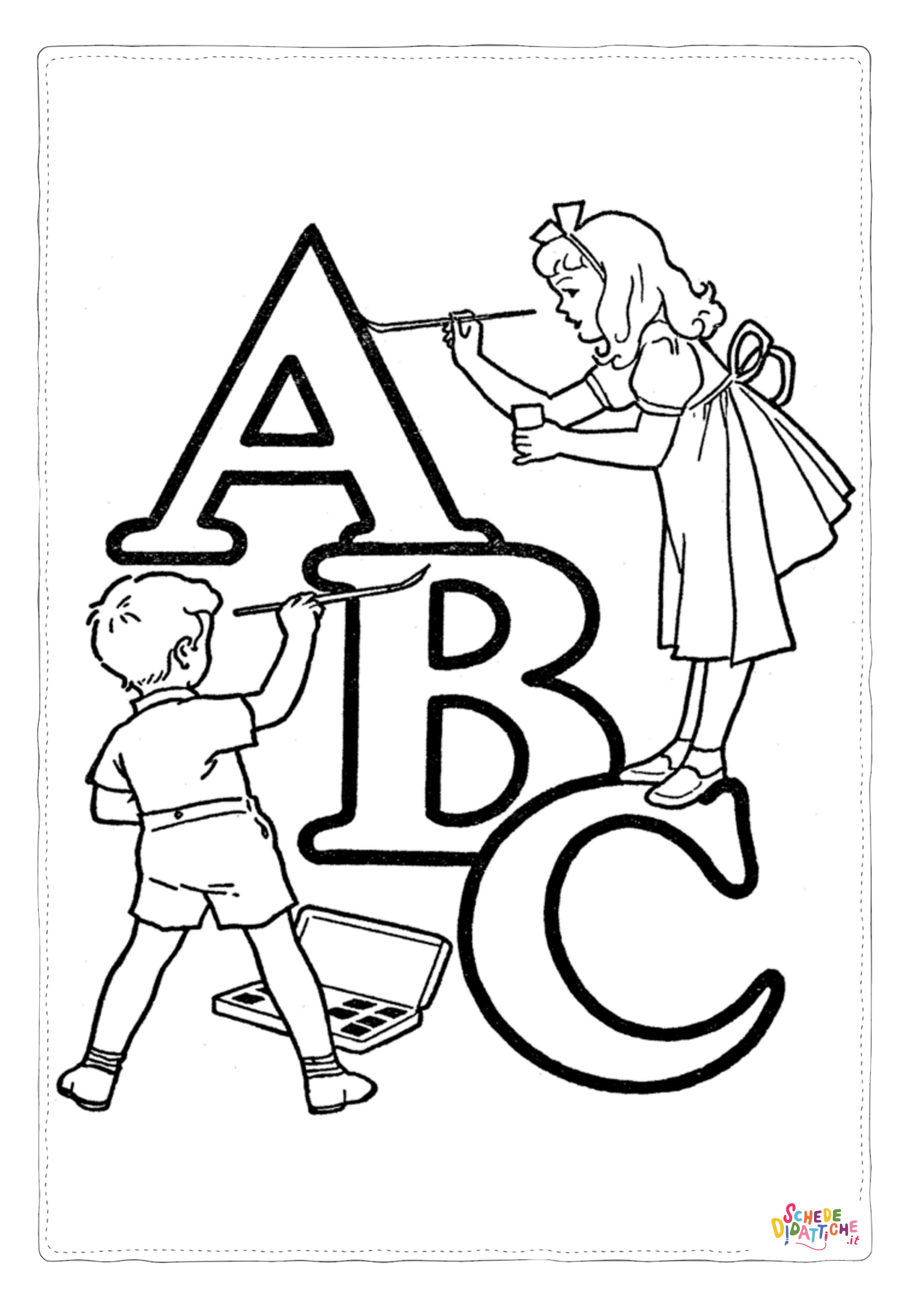 Disegno "Disegno di lettera dell'alfabeto da stampare e colorare 15" Disegno di lettera dell'alfabeto da stampare e colorare 15