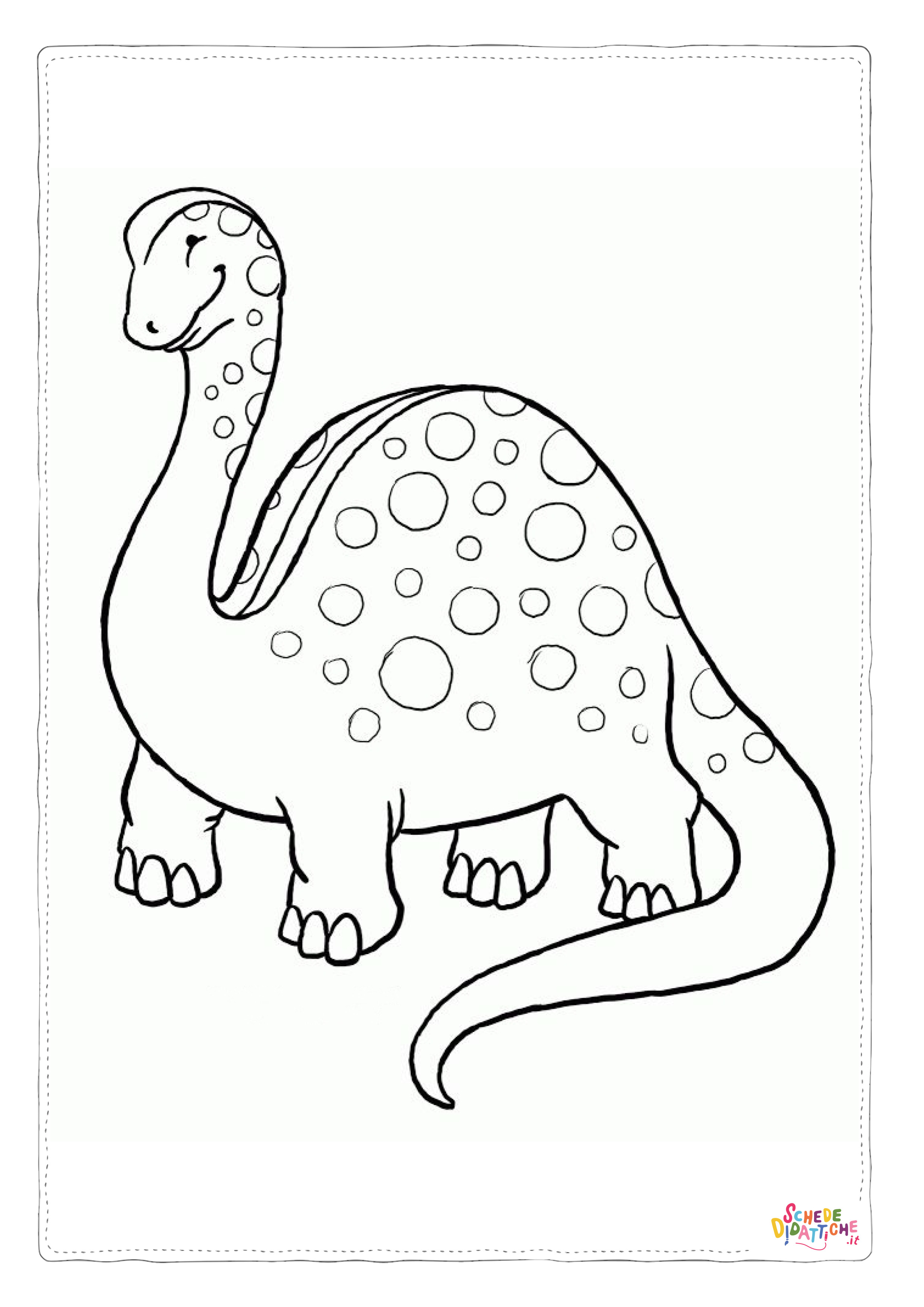 Disegno "Disegno di Brachiosauro da stampare e colorare 36" Disegno di Brachiosauro da stampare e colorare 36
