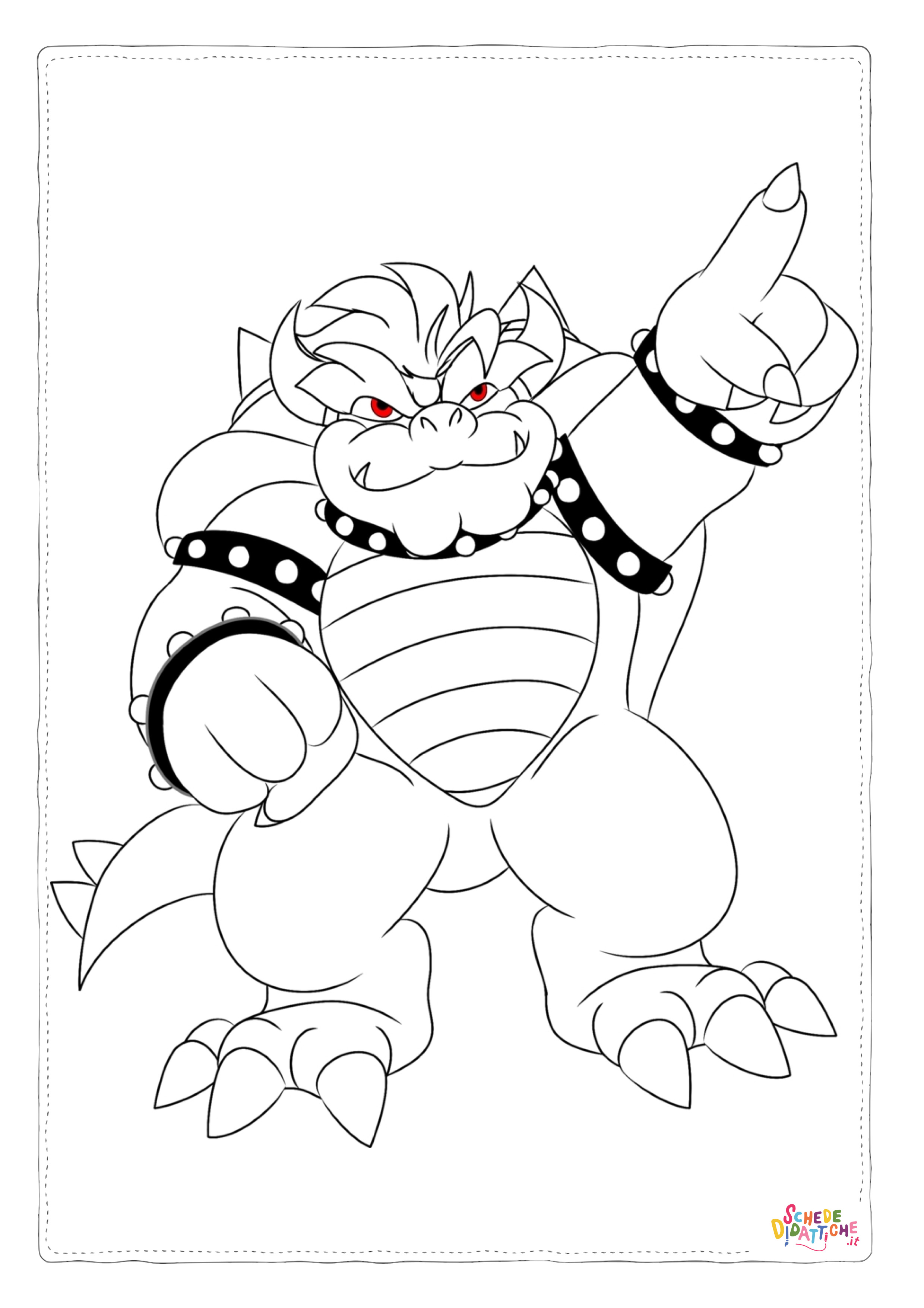 Disegno "Disegno di Super Mario da stampare e colorare 71" Disegno di Super Mario da stampare e colorare 71
