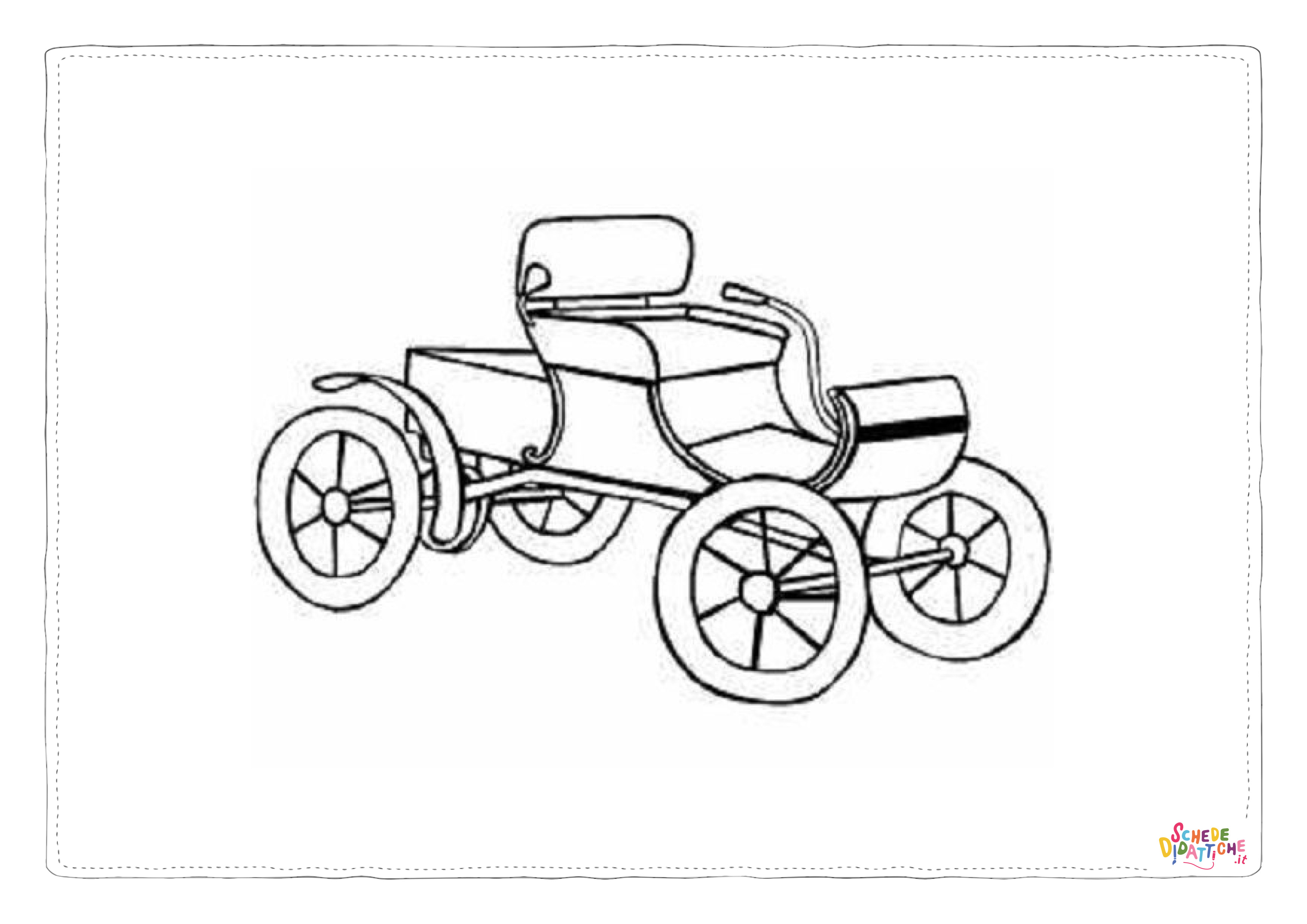 Disegno "Disegno di carrozza da stampare e colorare 14" Disegno di carrozza da stampare e colorare 14