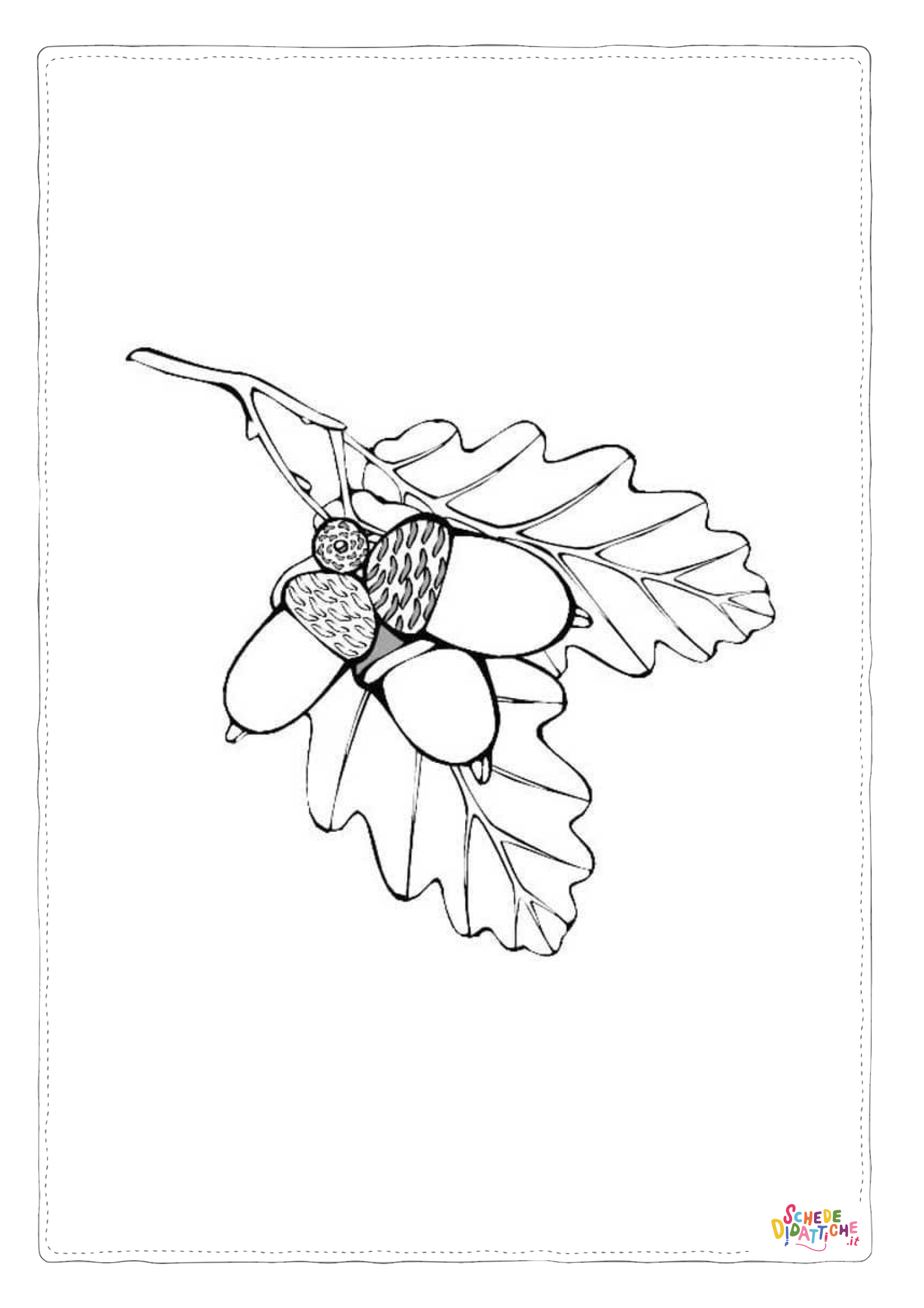 Disegno "Disegno di foglia da stampare e colorare 18" Disegno di foglia da stampare e colorare 18