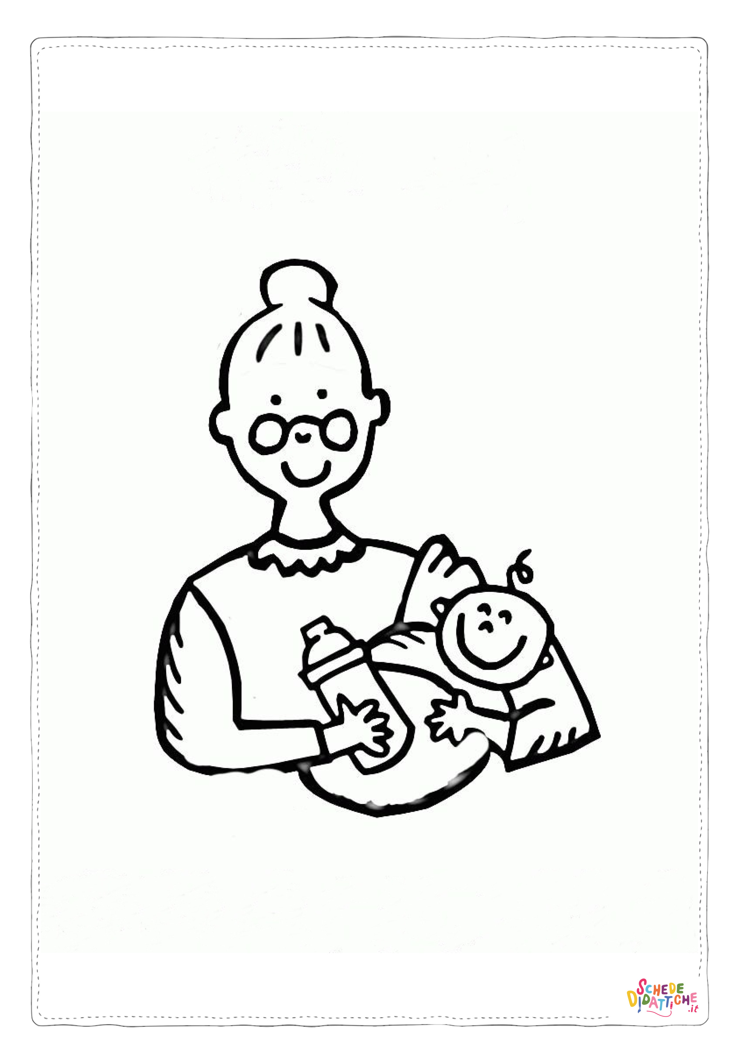 Disegno "Disegno di membro della famiglia da stampare e colorare 16" Disegno di membro della famiglia da stampare e colorare 16