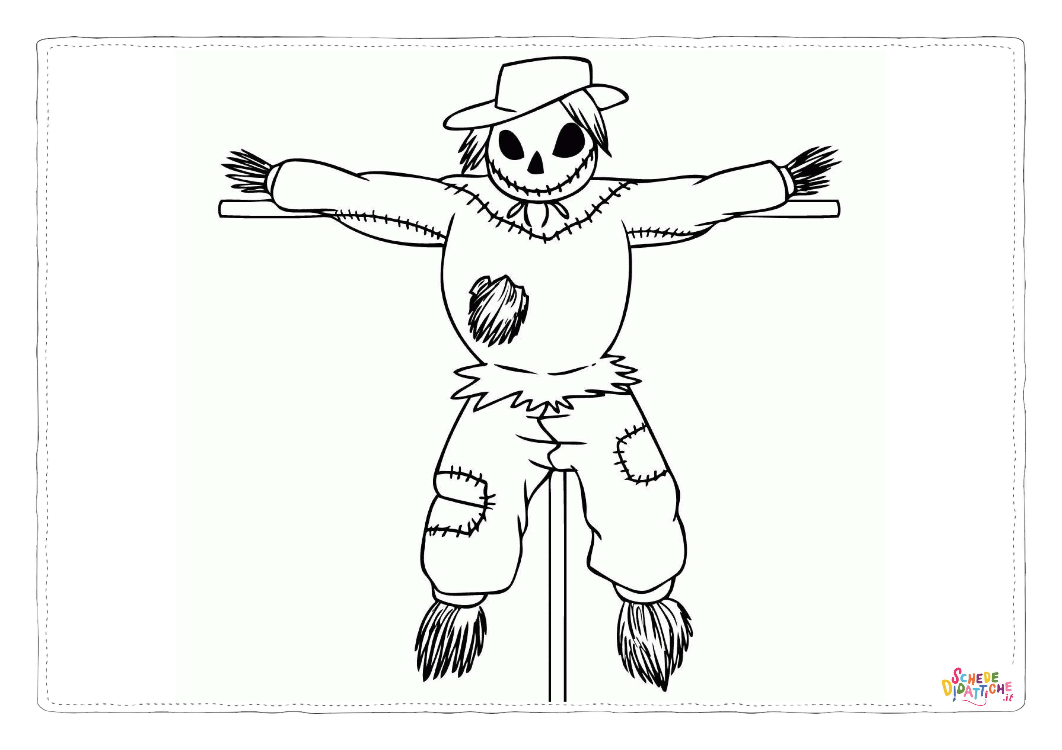 Disegno "Disegno di mostro di Halloween da stampare e colorare 8" Disegno di mostro di Halloween da stampare e colorare 8