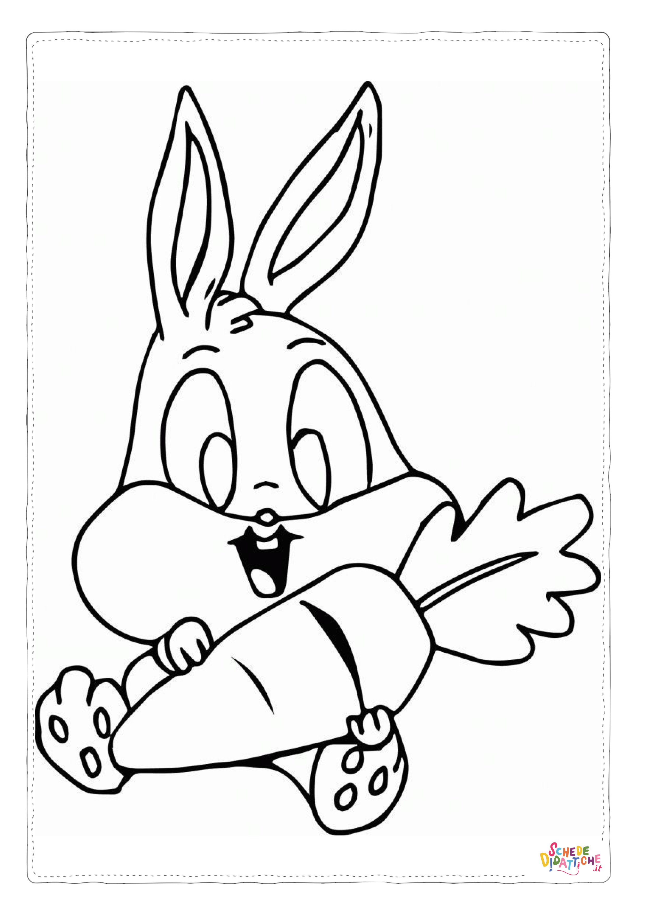 Disegno "Disegno di Bugs Bunny da stampare e colorare 30" Disegno di Bugs Bunny da stampare e colorare 30