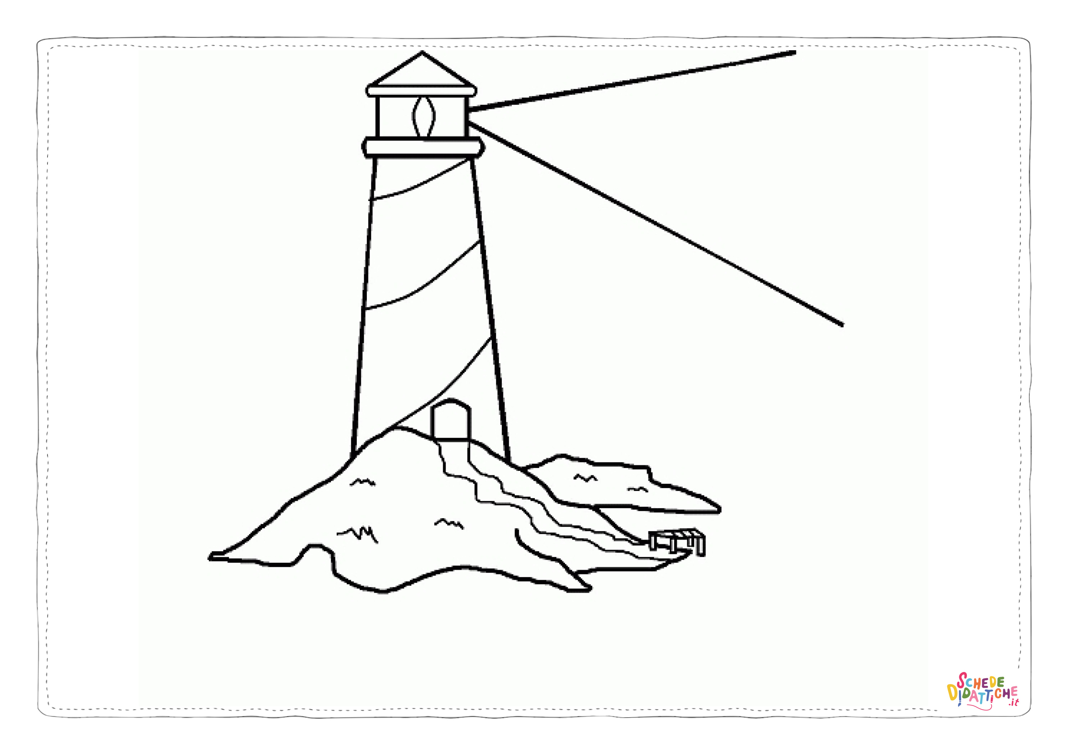 Disegno "Disegno di faro da stampare e colorare 27" Disegno di faro da stampare e colorare 27