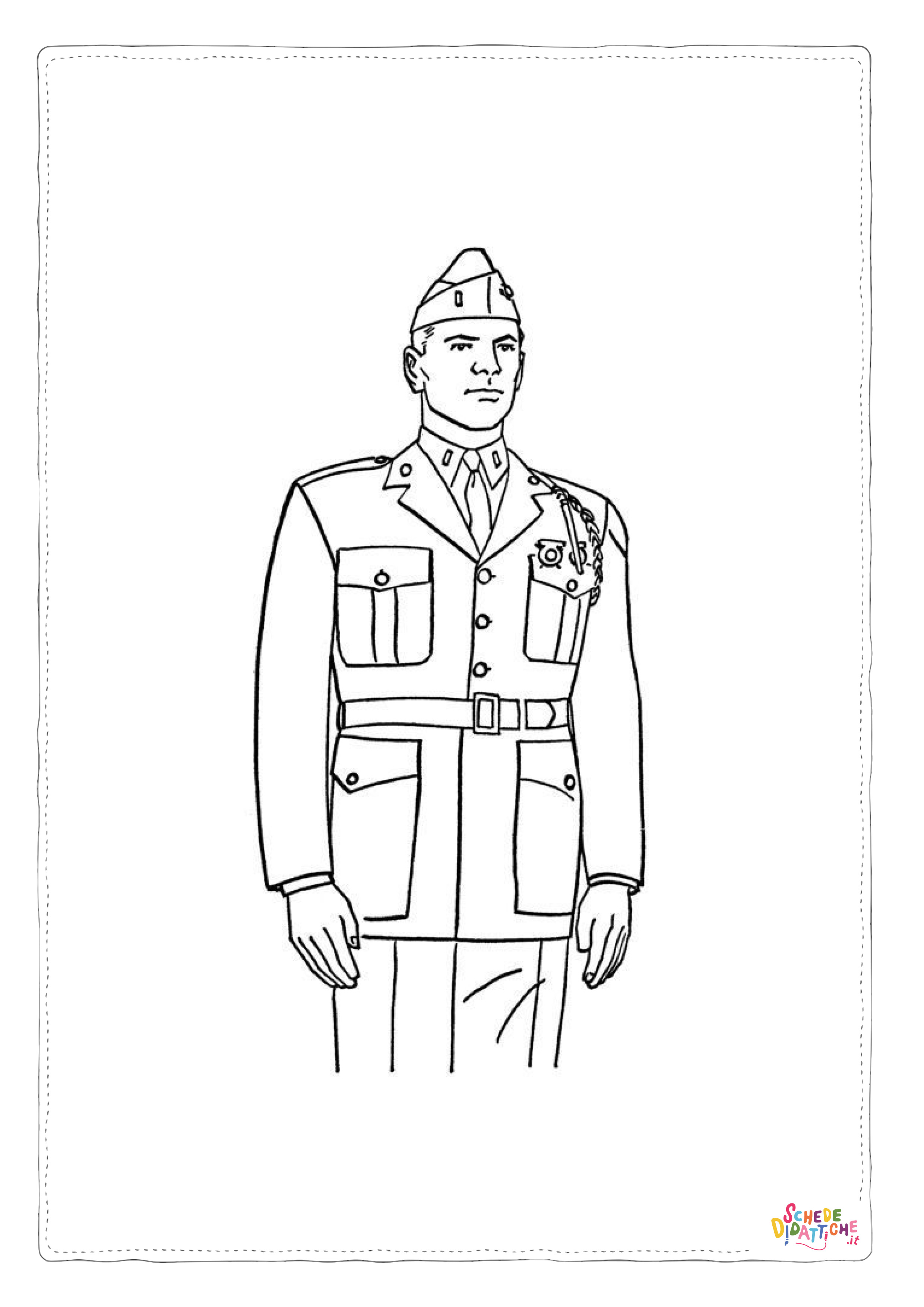 Disegno di soldato da stampare e colorare 41