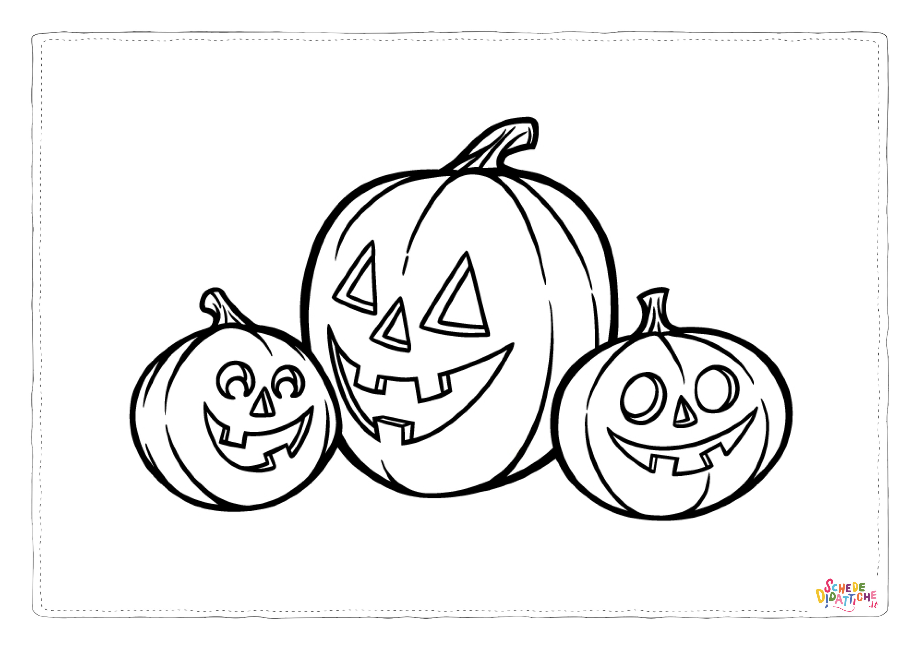 Disegno "Disegno di zucca di Halloween da stampare e colorare 56" Disegno di zucca di Halloween da stampare e colorare 56