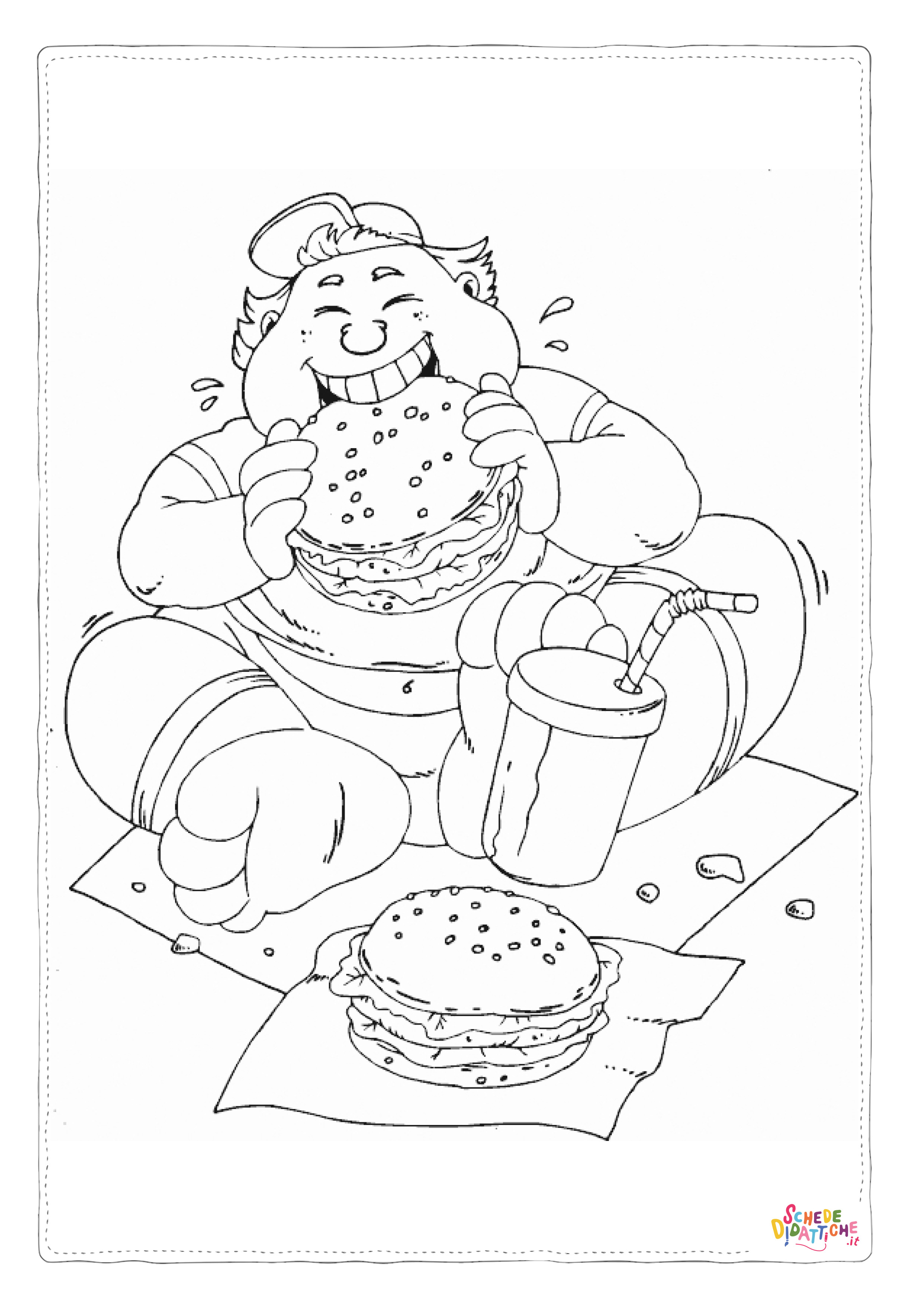 Disegno "Disegno di fast food da stampare e colorare 19" Disegno di fast food da stampare e colorare 19
