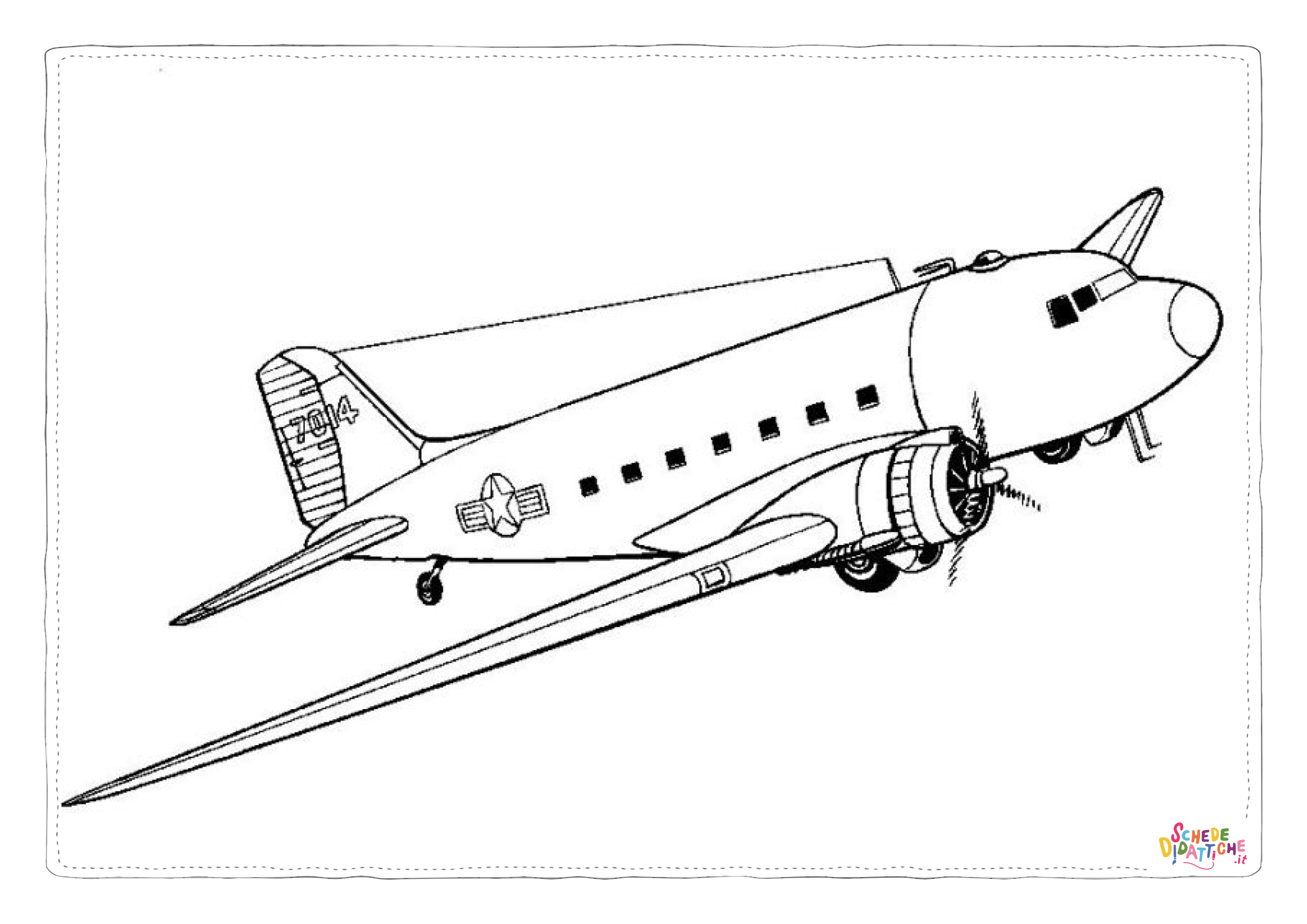 Disegno "Disegno di aereo militare da stampare e colorare 28" Disegno di aereo militare da stampare e colorare 28