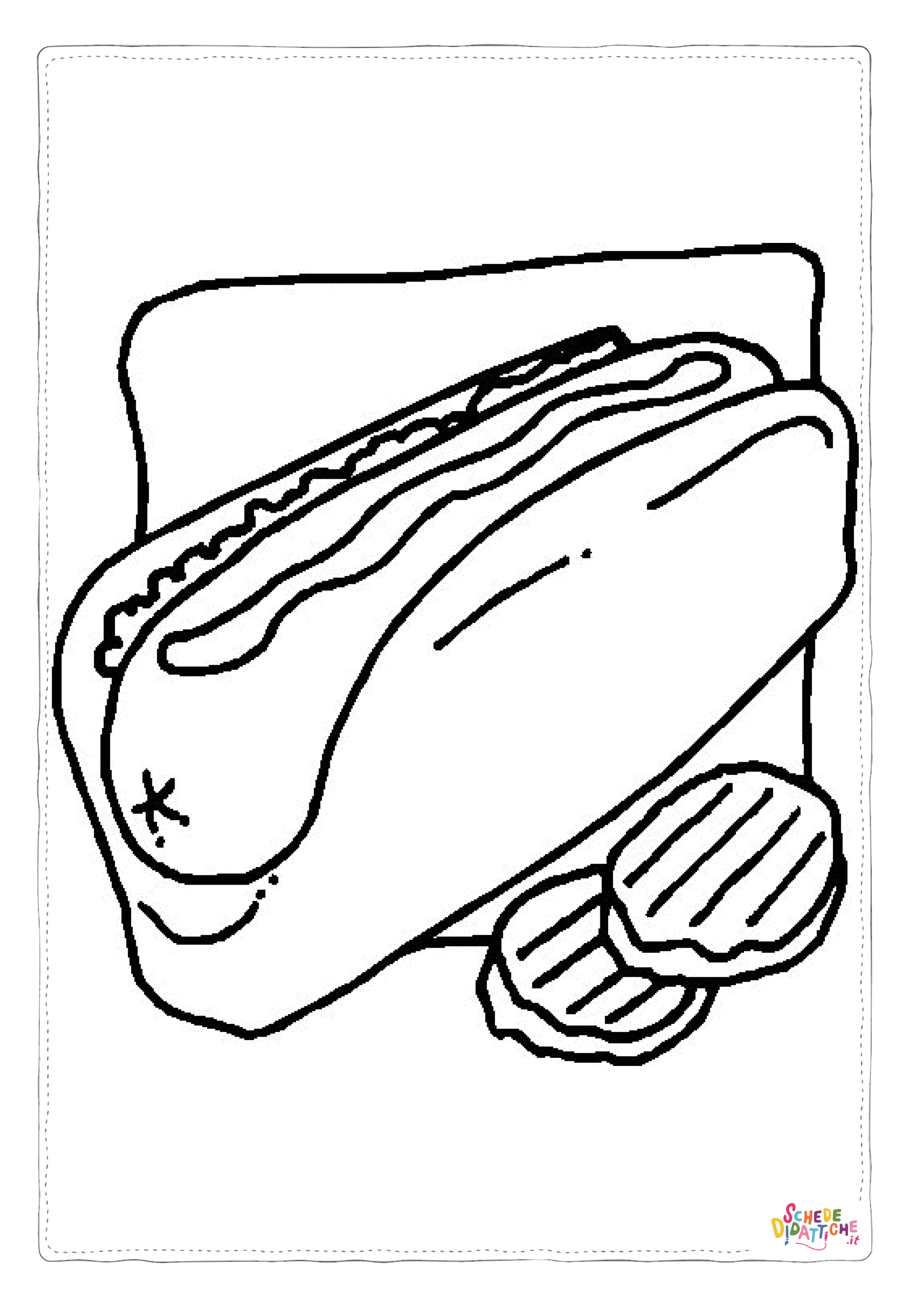 Disegno di colazione da stampare e colorare 13