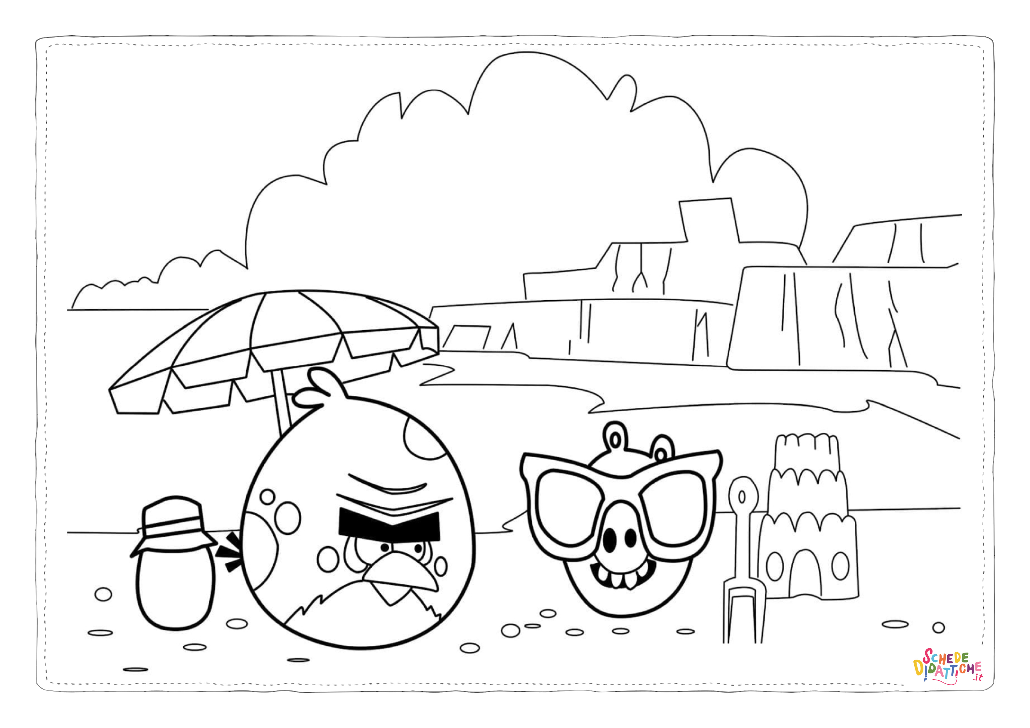 Disegno "Disegno di Angry birds da stampare e colorare 103" Disegno di Angry birds da stampare e colorare 103