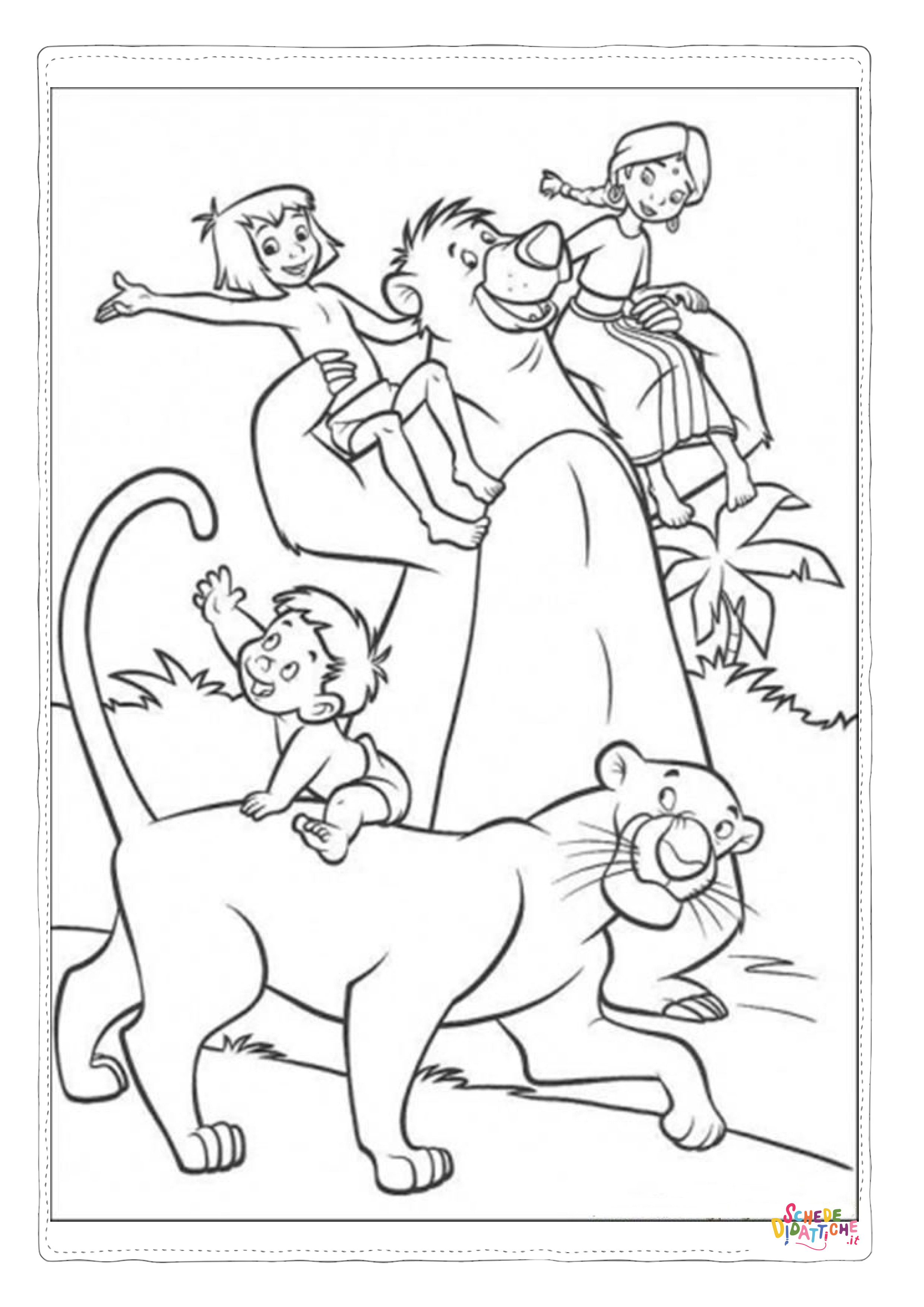Disegno "Disegno di Il libro della giungla da stampare e colorare 88" Disegno di Il libro della giungla da stampare e colorare 88