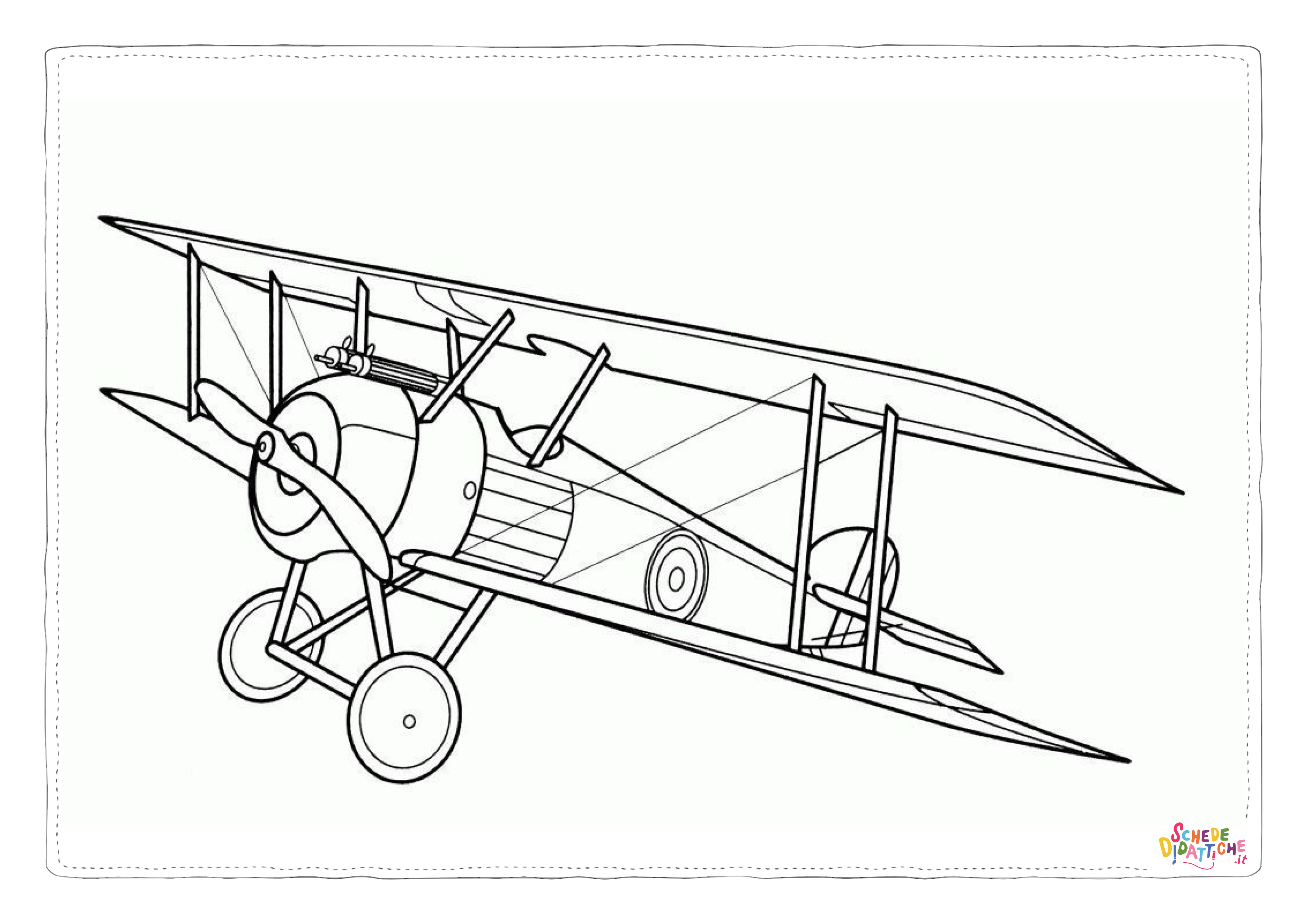 Disegno "Disegno di aereo militare da stampare e colorare" Disegno di aereo militare da stampare e colorare