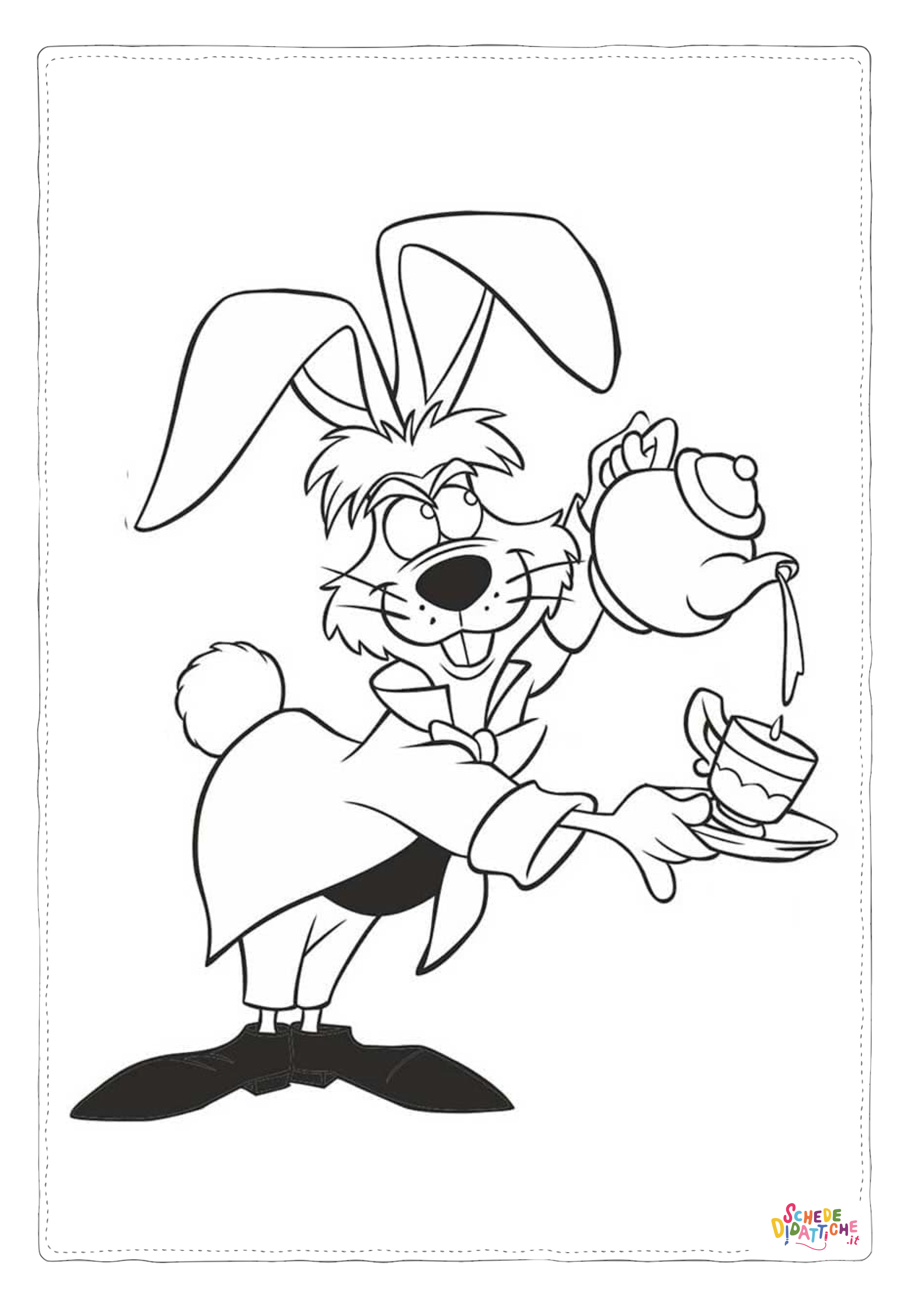 Disegno "Disegno di Alice nel paese delle meraviglie da stampare e colorare 57" Disegno di Alice nel paese delle meraviglie da stampare e colorare 57