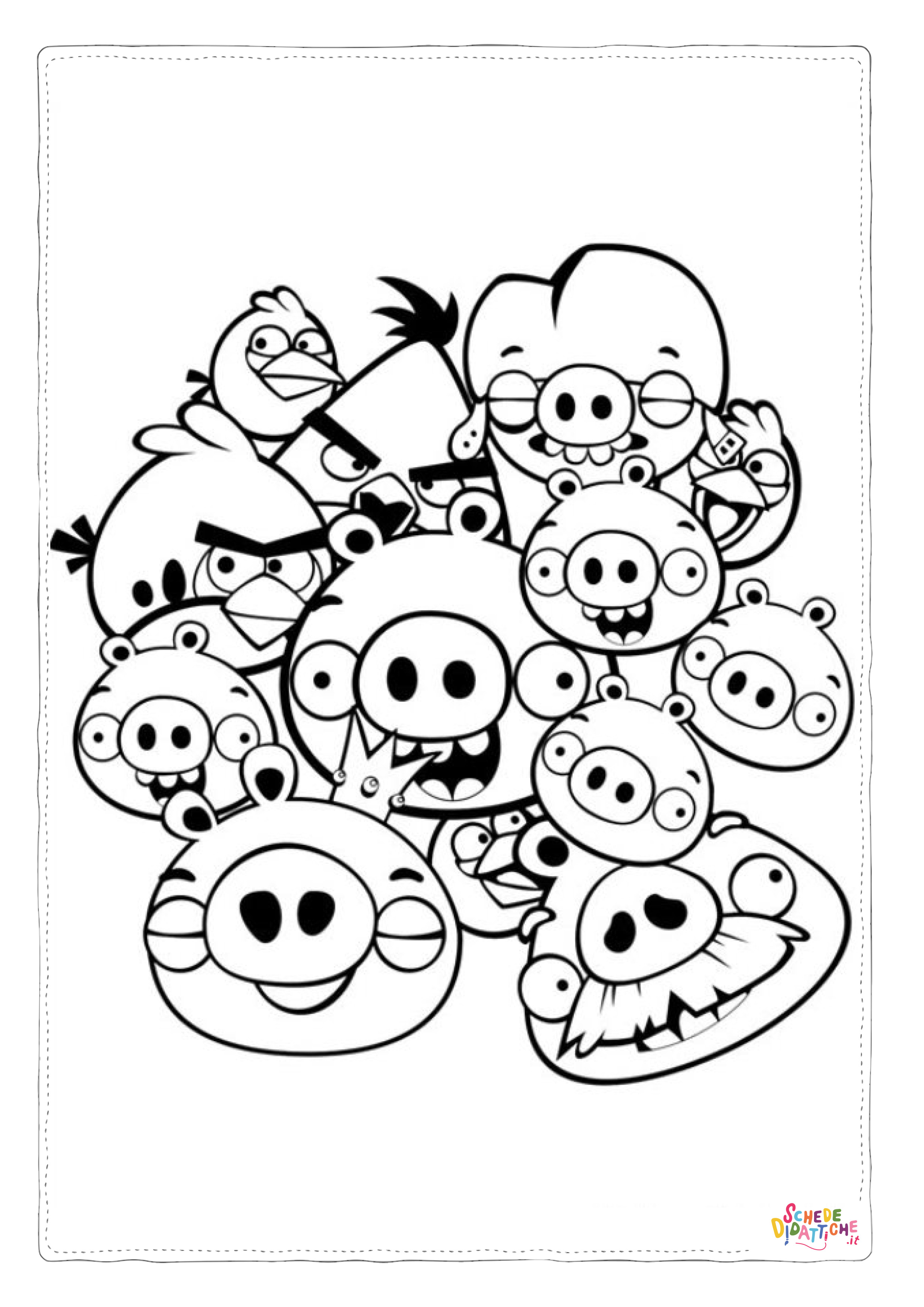 Disegno di Angry birds da stampare e colorare 83