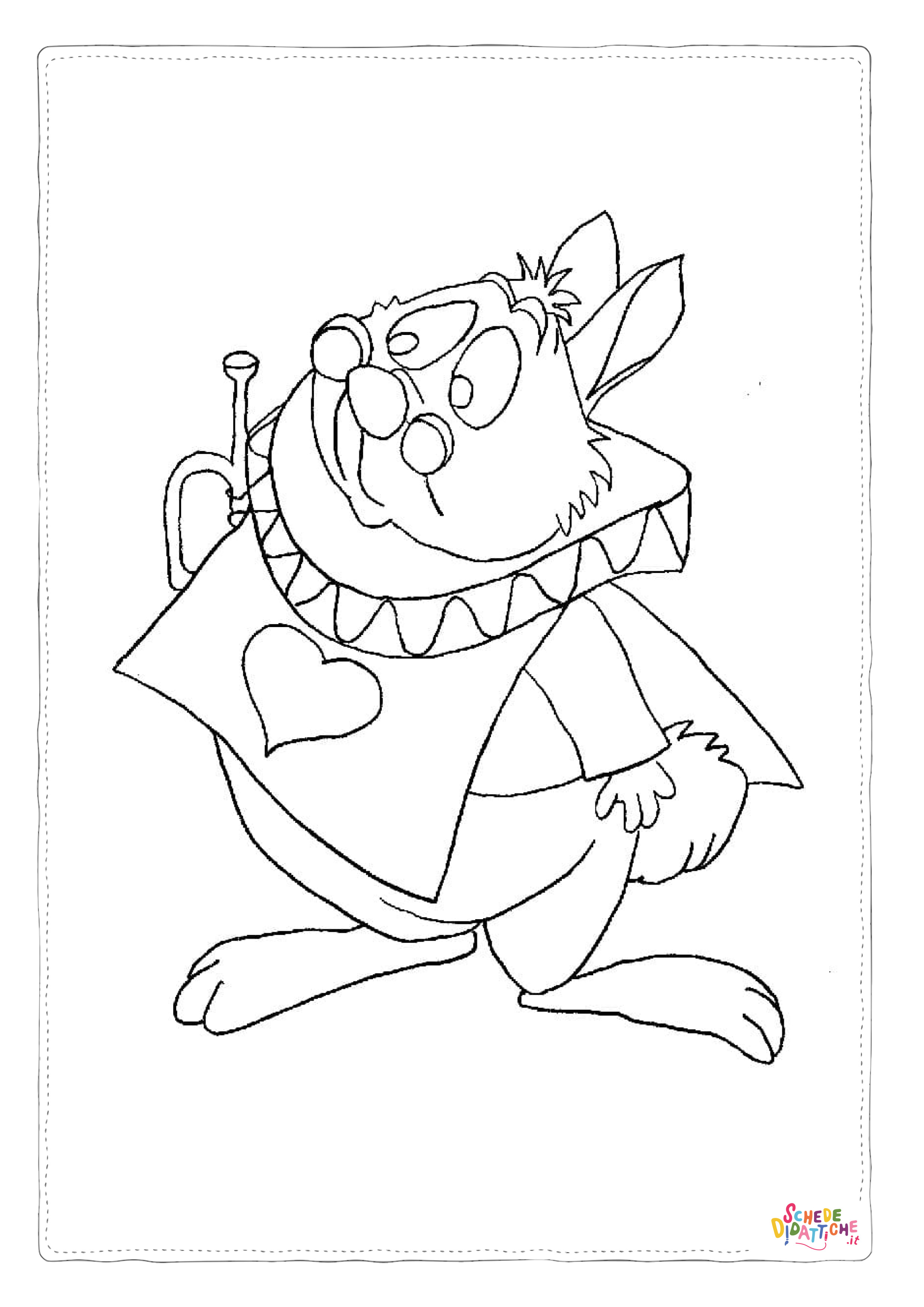 Disegno "Disegno di Alice nel paese delle meraviglie da stampare e colorare 62" Disegno di Alice nel paese delle meraviglie da stampare e colorare 62