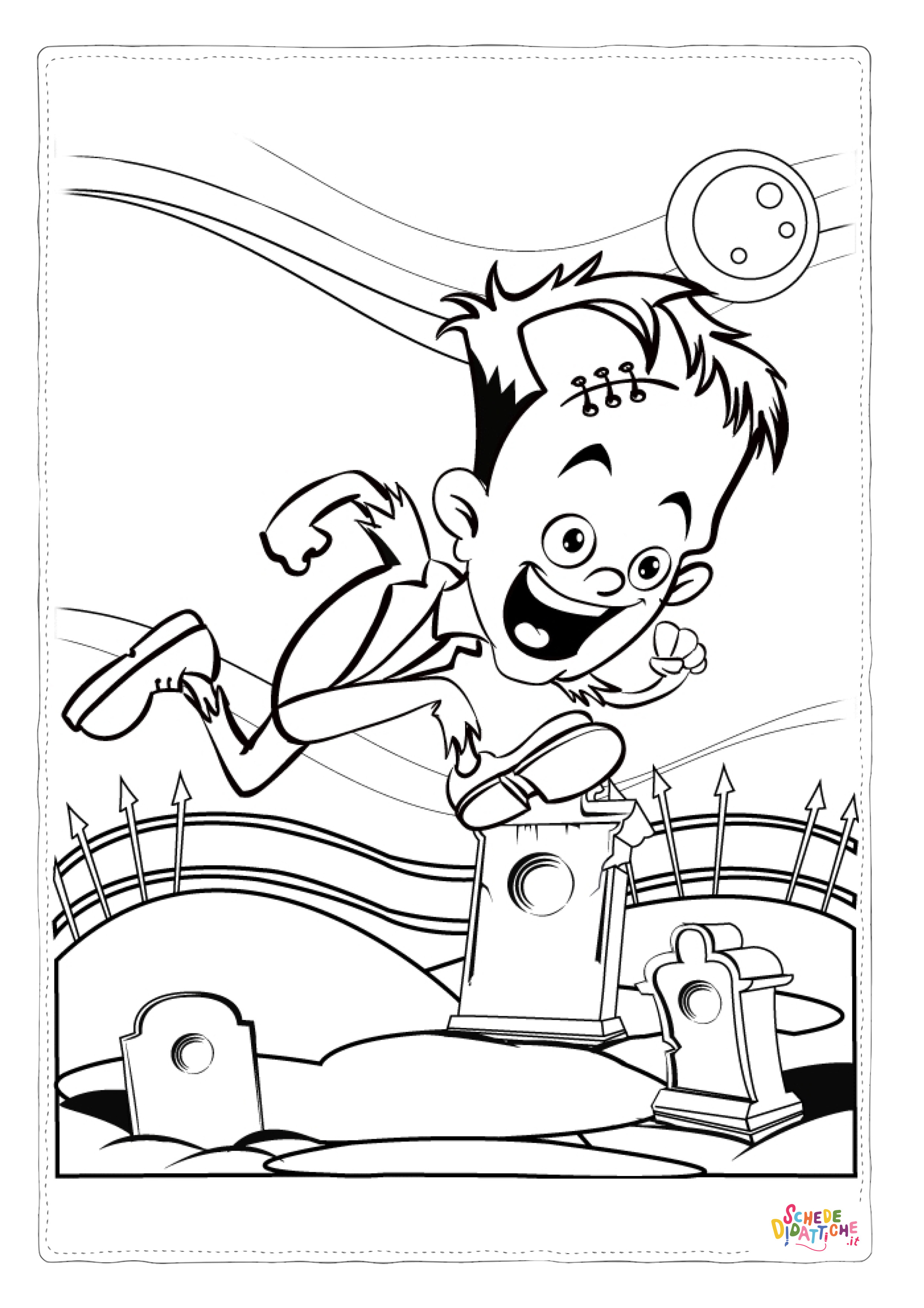 Disegno "Disegno di Frankenstein da stampare e colorare 5" Disegno di Frankenstein da stampare e colorare 5