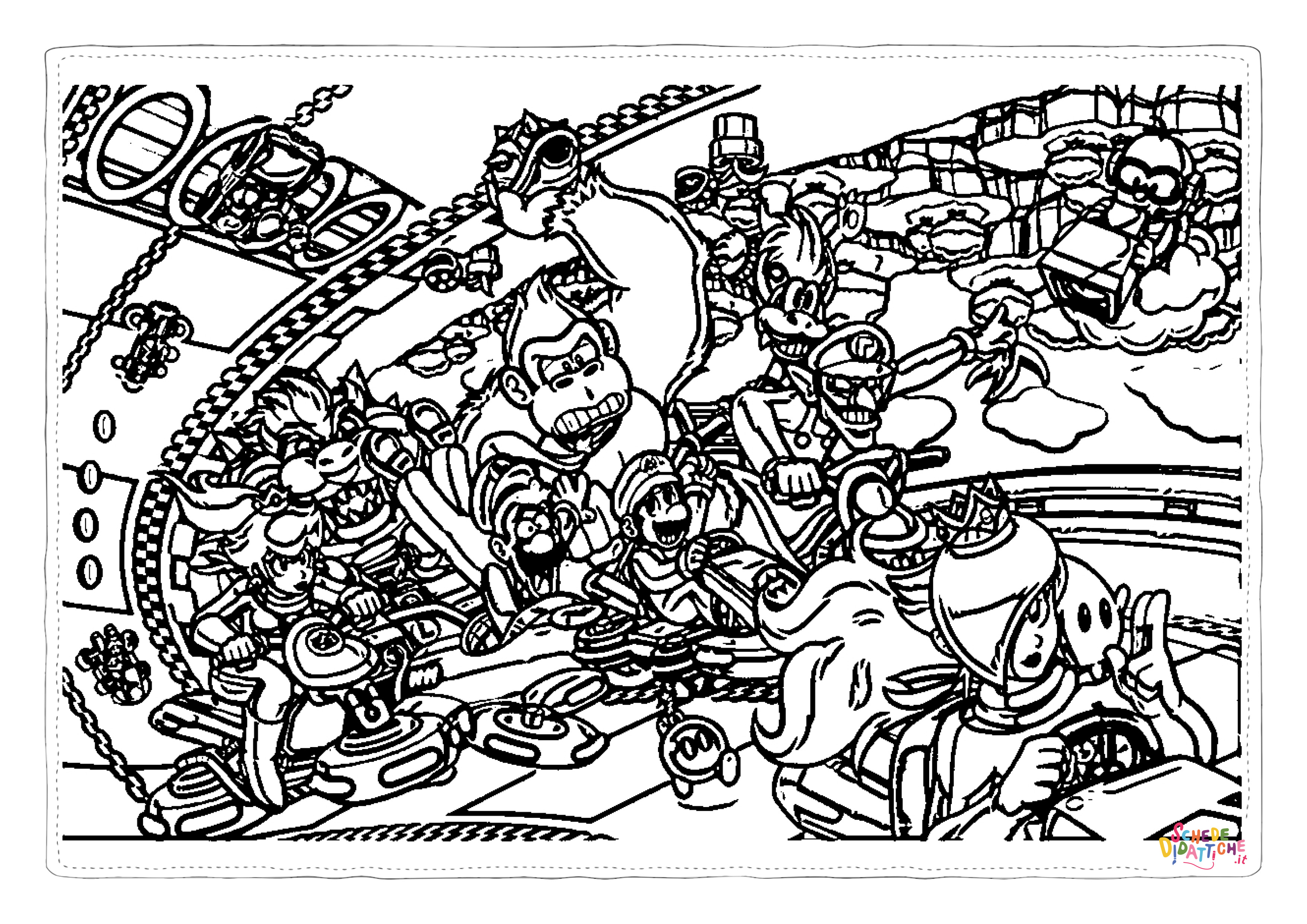 Disegno "Disegno di Super Mario da stampare e colorare 80" Disegno di Super Mario da stampare e colorare 80