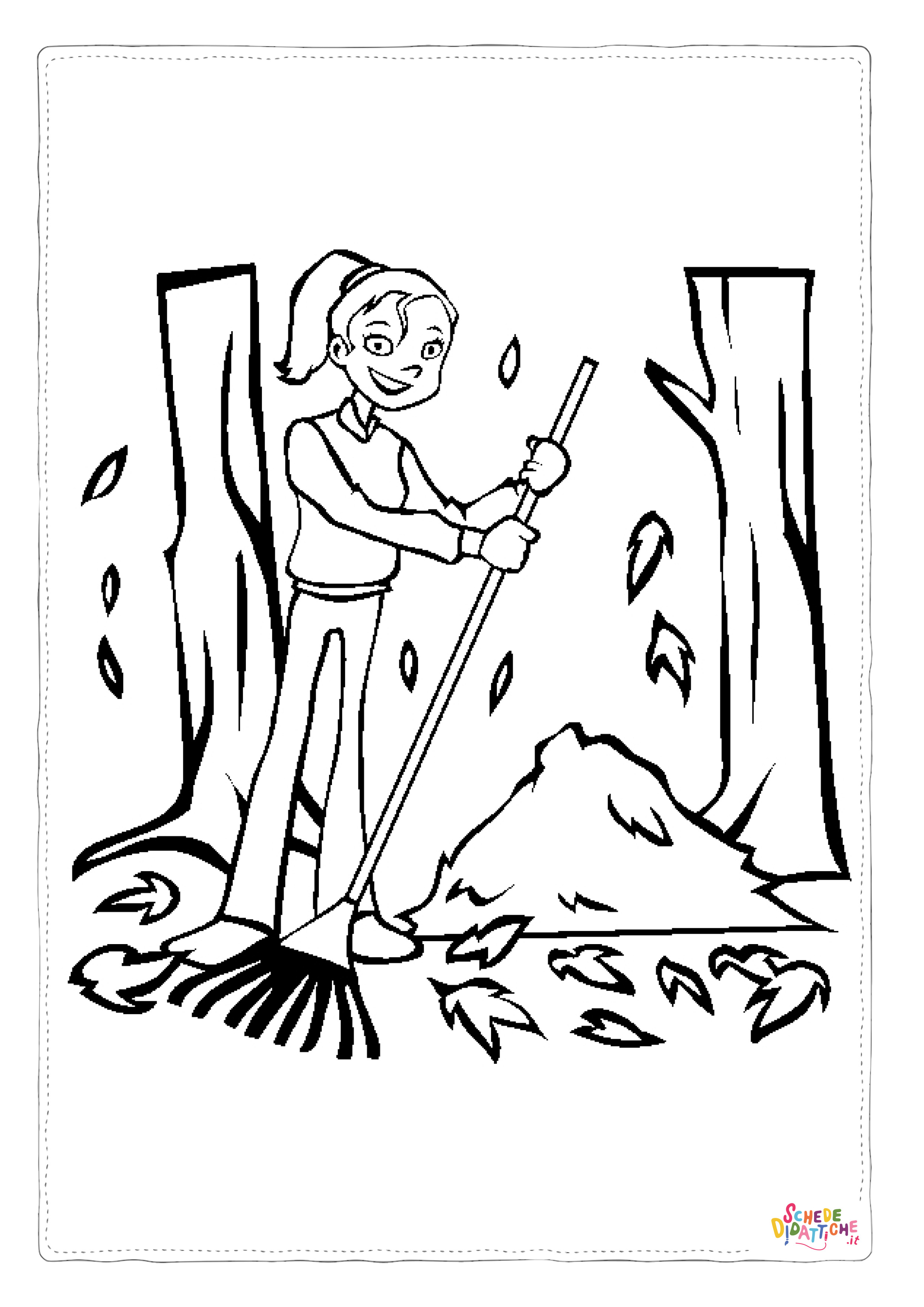 Disegno di giardiniere da stampare e colorare 21