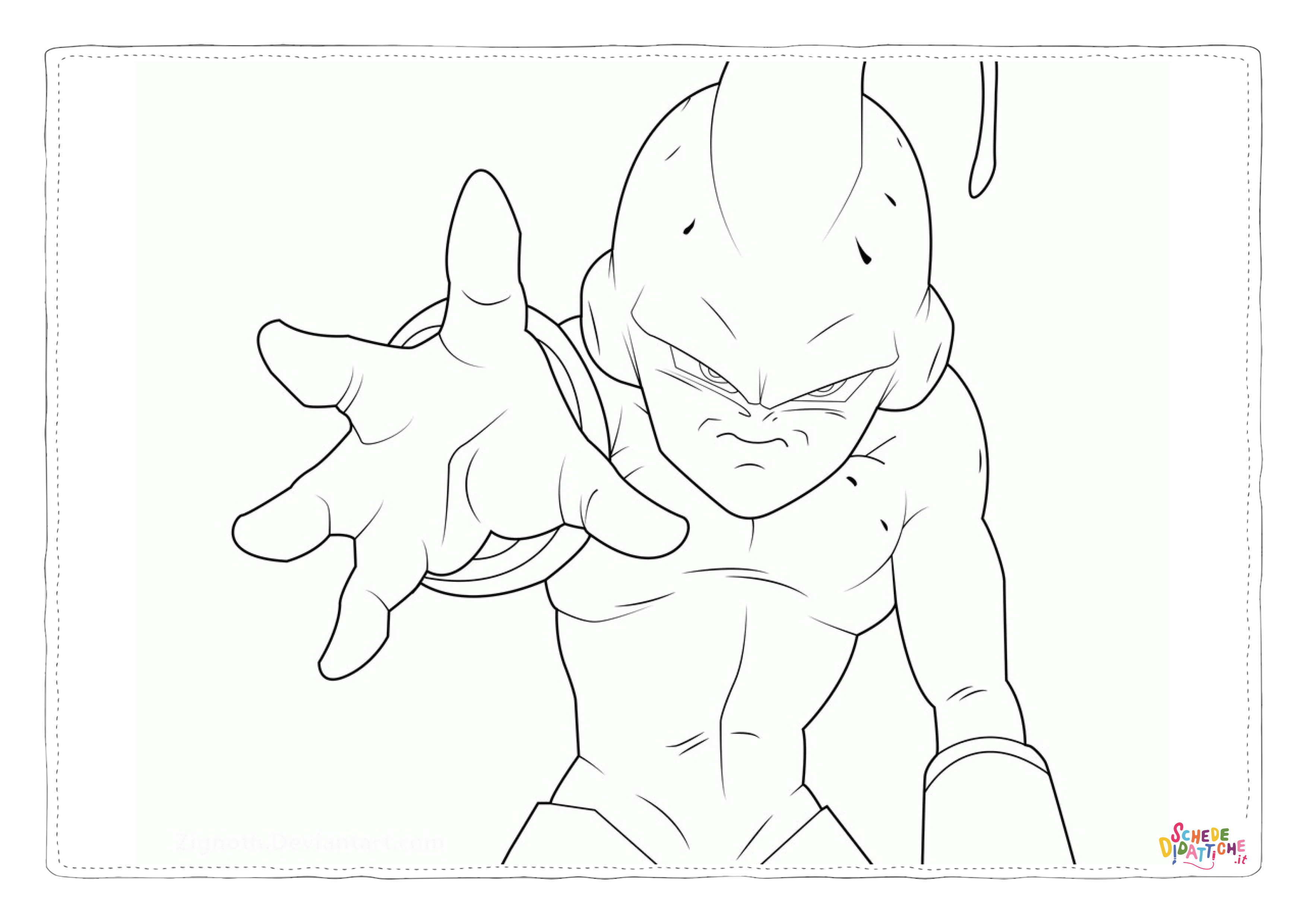 Disegno "Disegno di Dragon Ball da stampare e colorare 7" Disegno di Dragon Ball da stampare e colorare 7