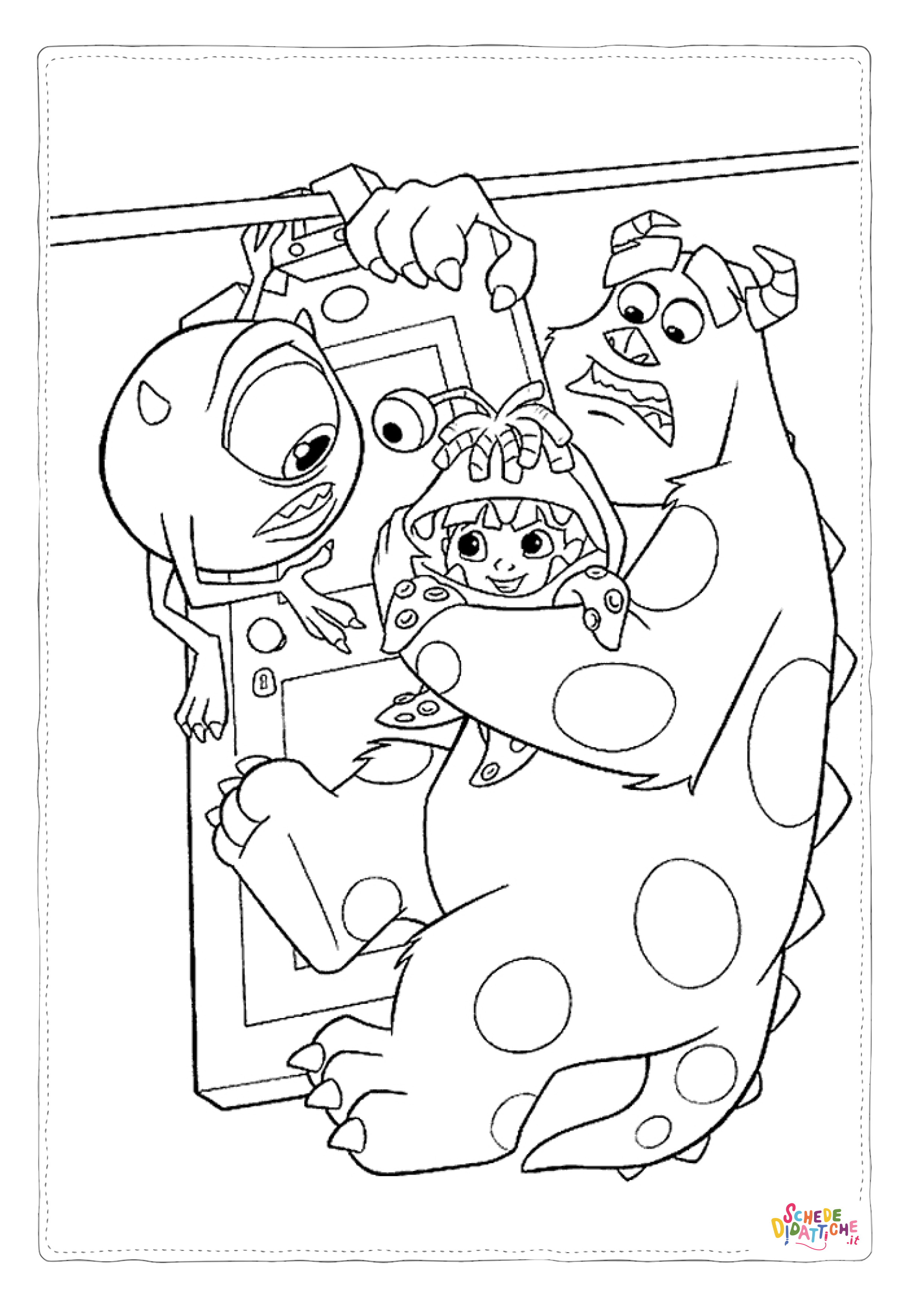 Disegno di Monsters & Co da stampare e colorare 18