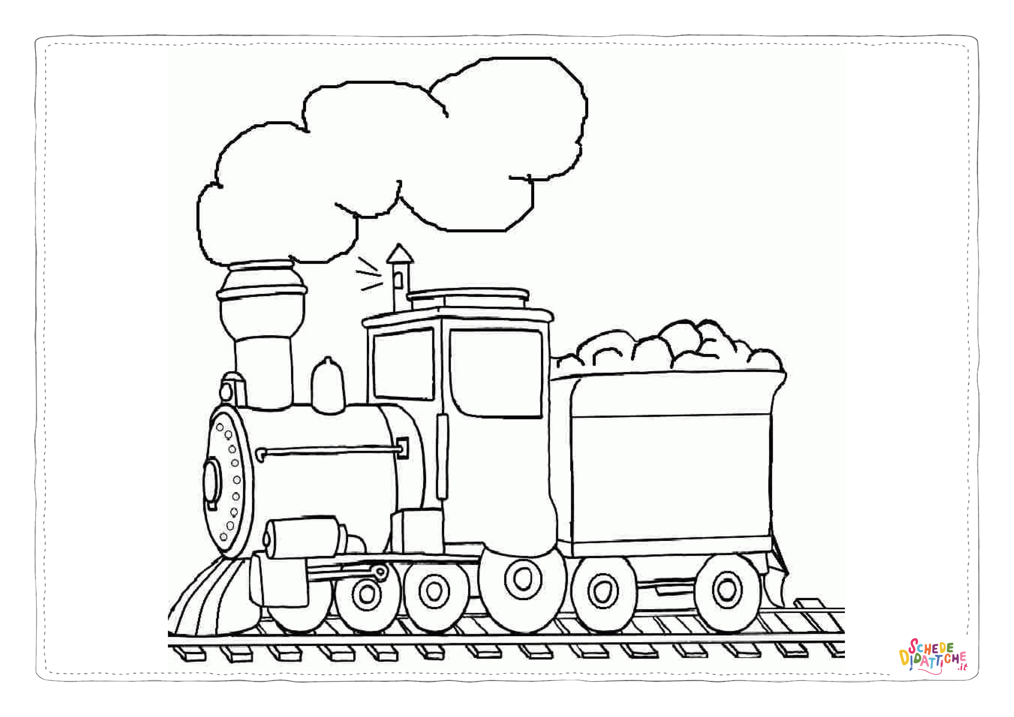 Disegno "Disegno di treno da stampare e colorare 71" Disegno di treno da stampare e colorare 71