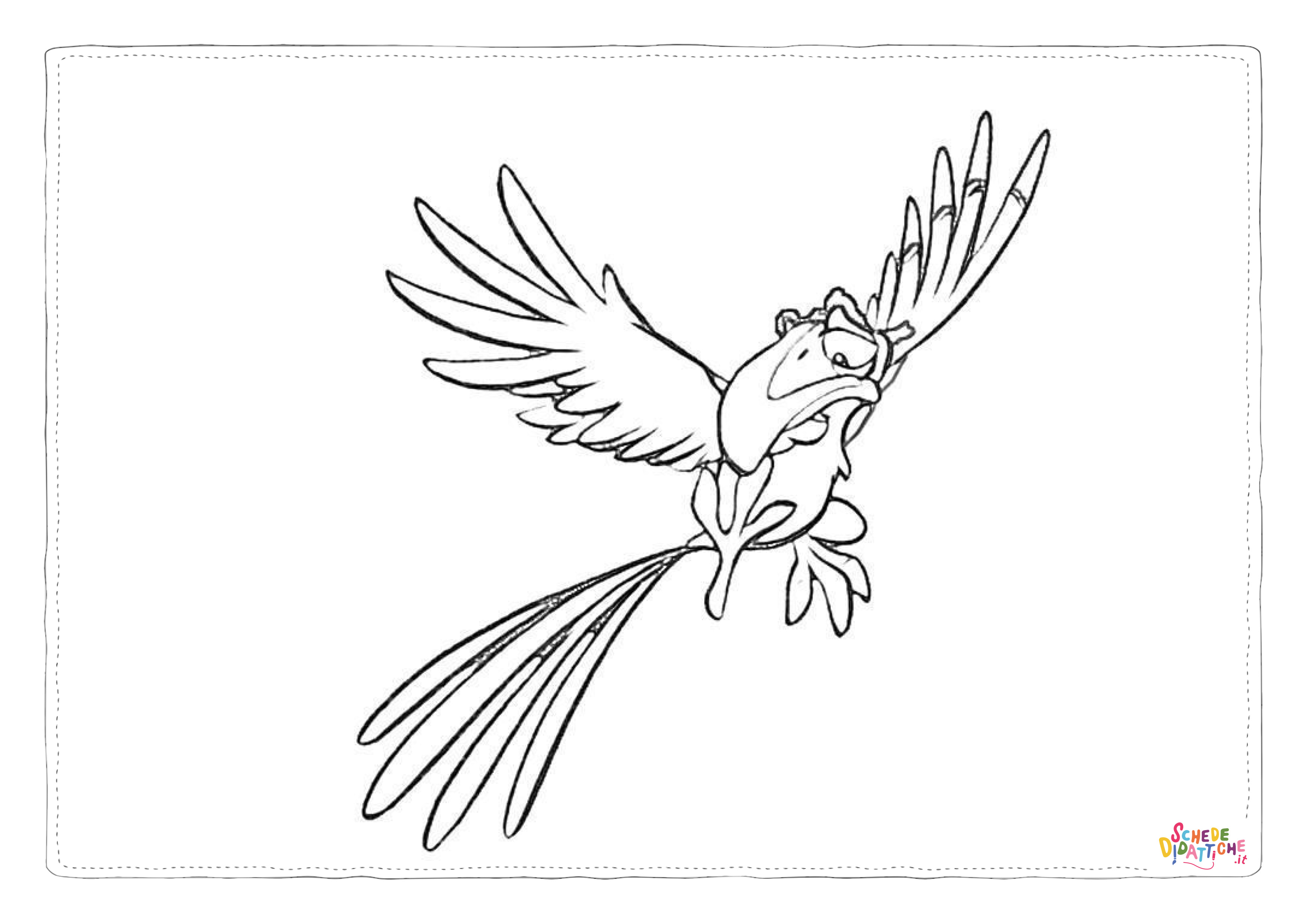 Disegno "Disegno di uccello da stampare e colorare 65" Disegno di uccello da stampare e colorare 65