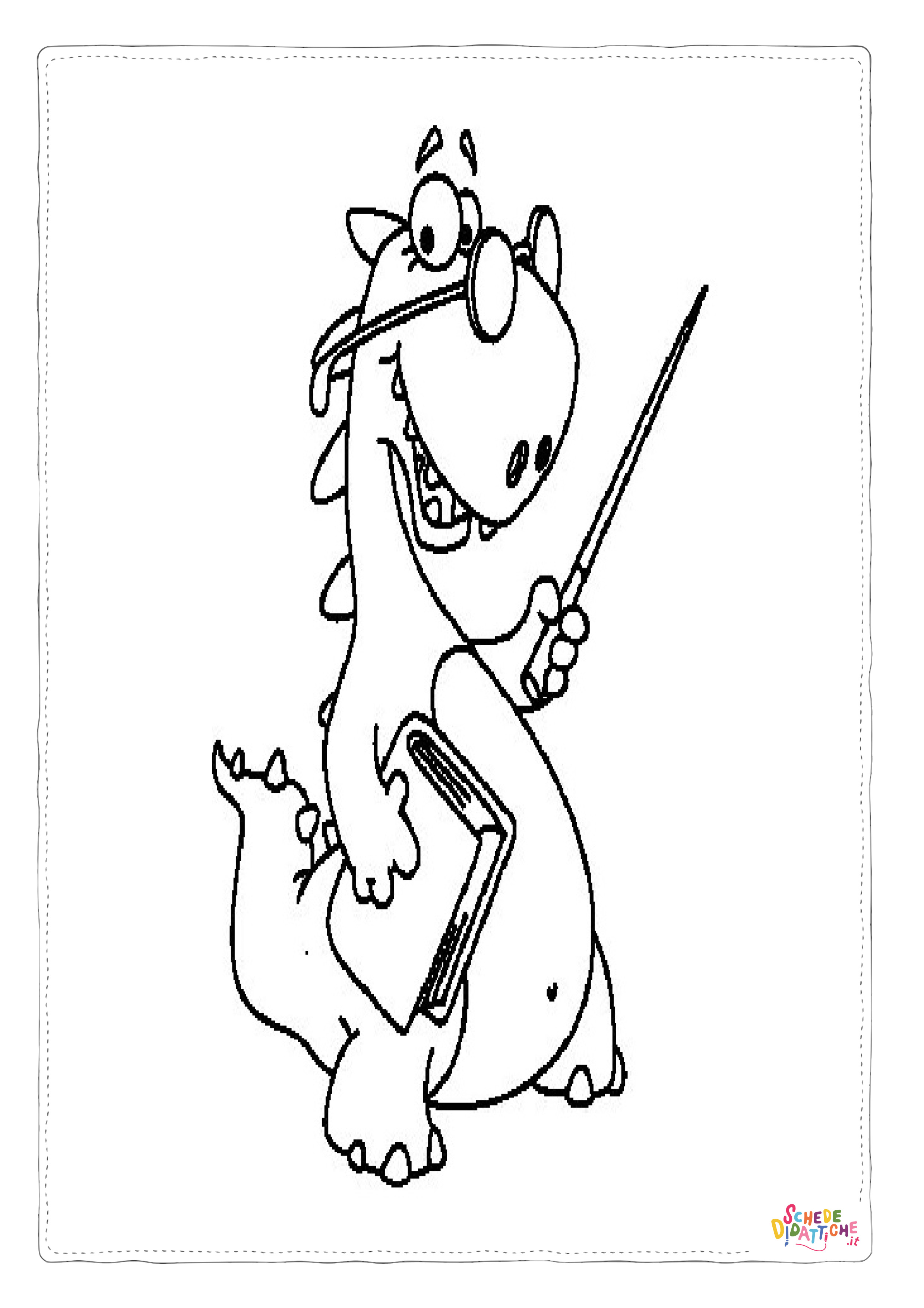 Disegno "Disegno di Stegosauro da stampare e colorare 19" Disegno di Stegosauro da stampare e colorare 19