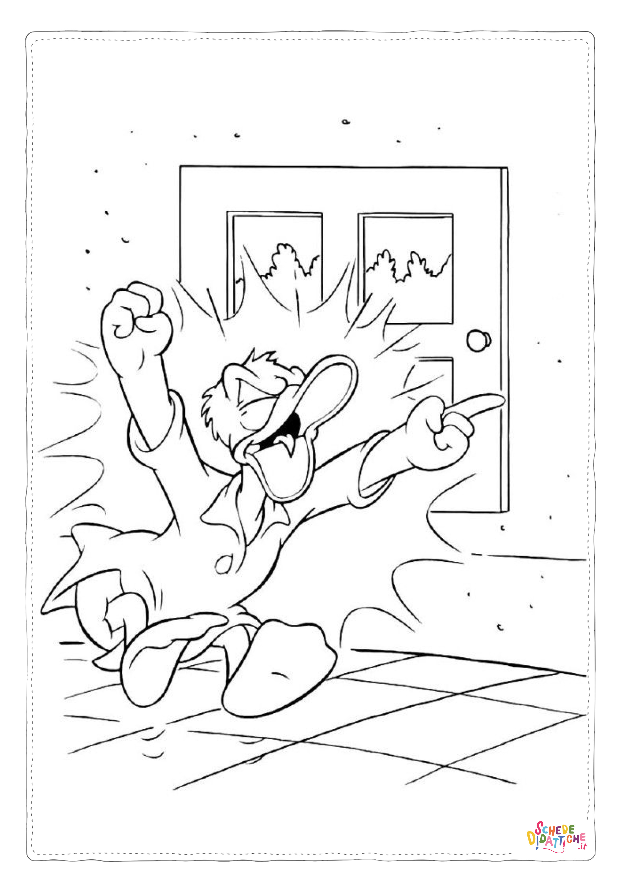 Disegno "Disegno di Paperino da stampare e colorare 13" Disegno di Paperino da stampare e colorare 13