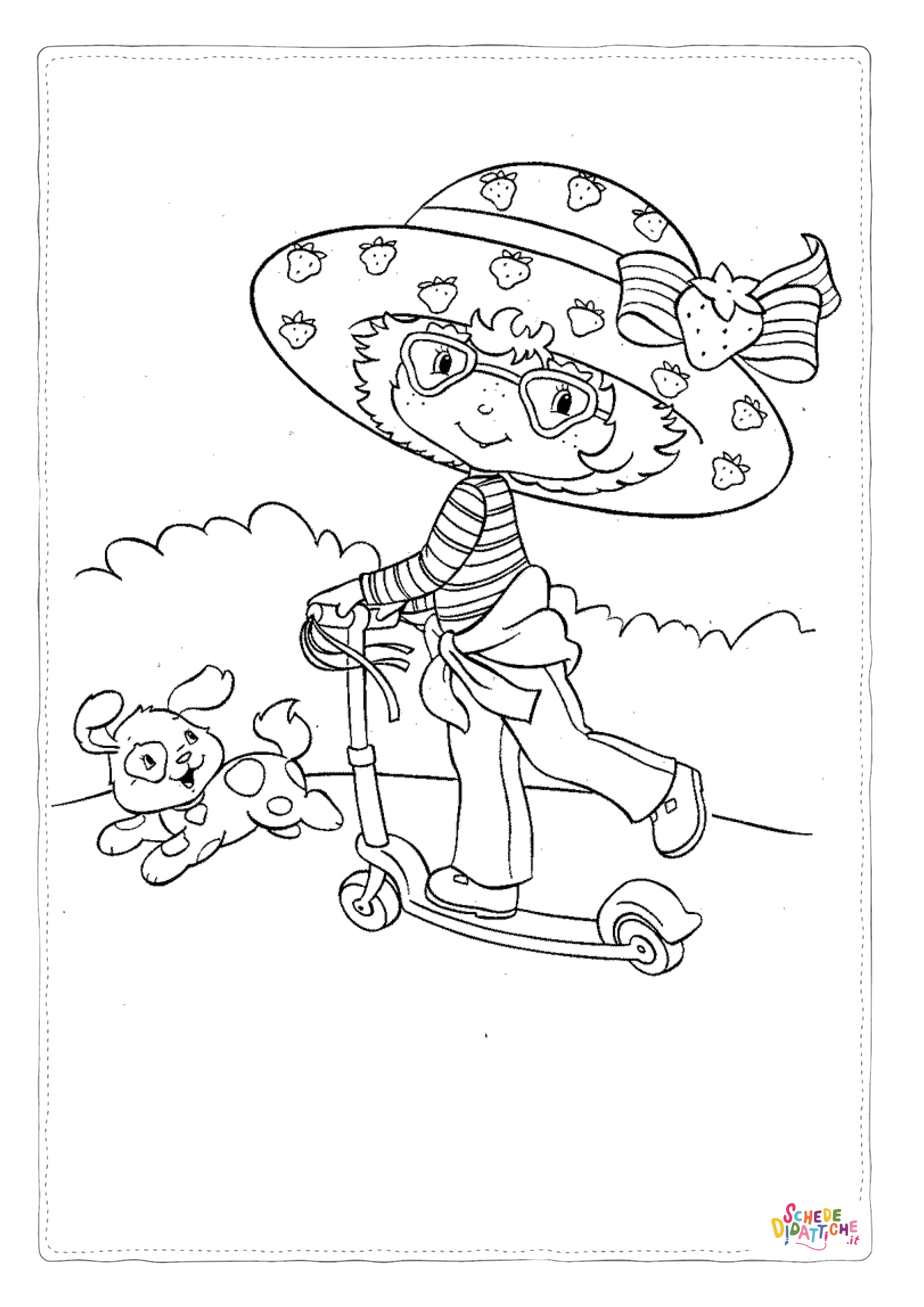 Disegno "Disegno di Fragolina da stampare e colorare 2" Disegno di Fragolina da stampare e colorare 2