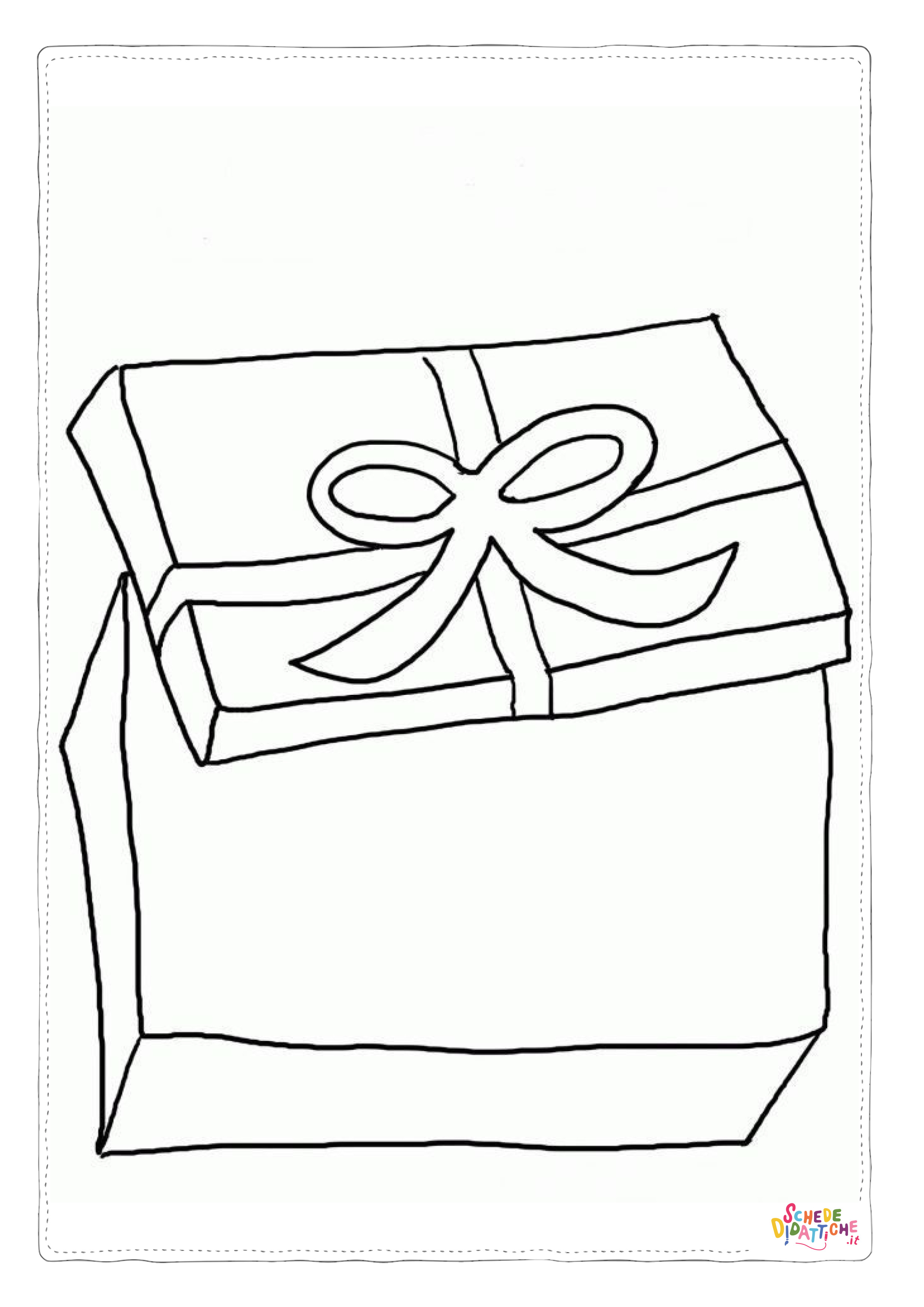 Disegno "Disegno di regalo da stampare e colorare 40" Disegno di regalo da stampare e colorare 40