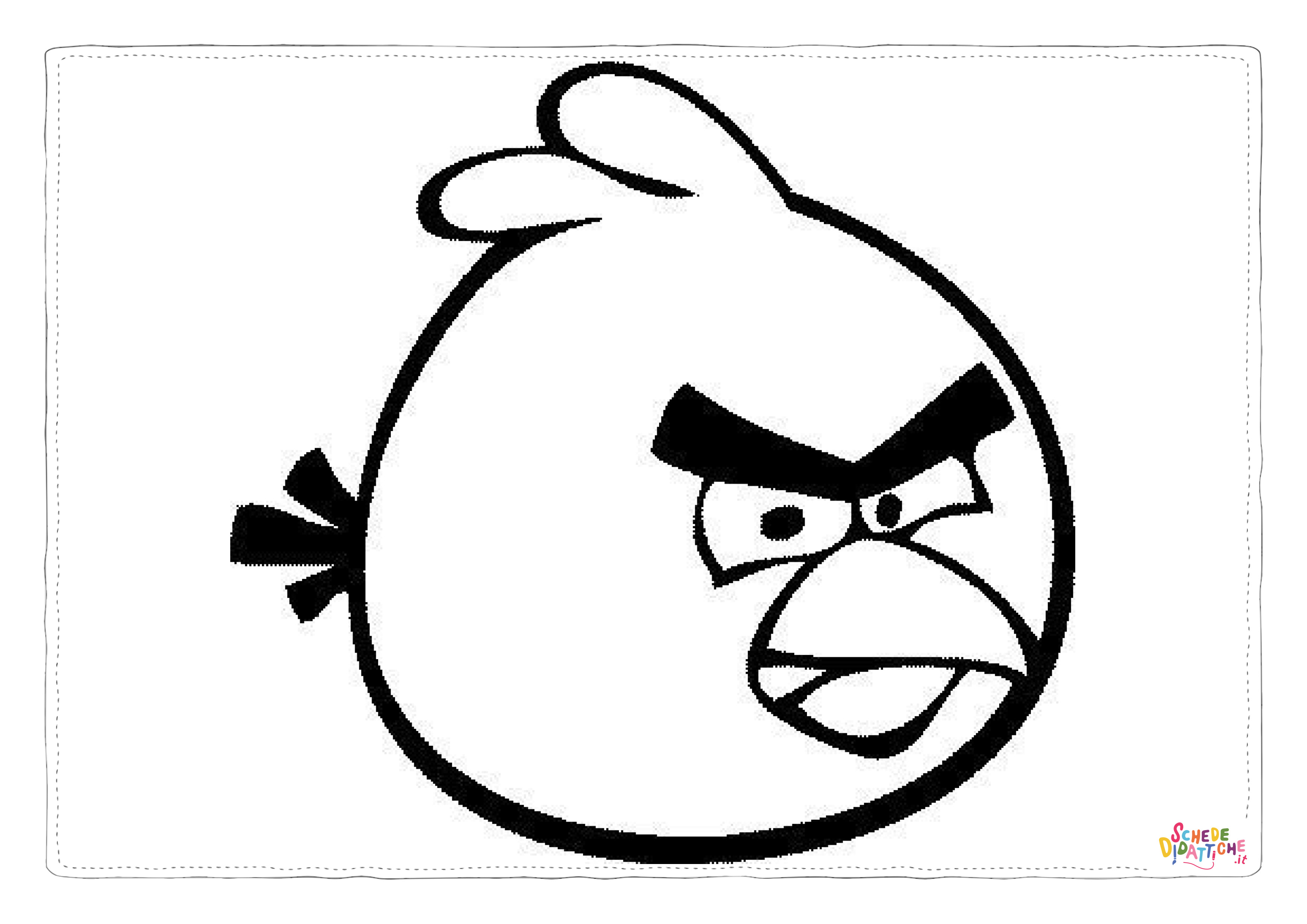 Disegno "Disegno di Angry birds da stampare e colorare 16" Disegno di Angry birds da stampare e colorare 16